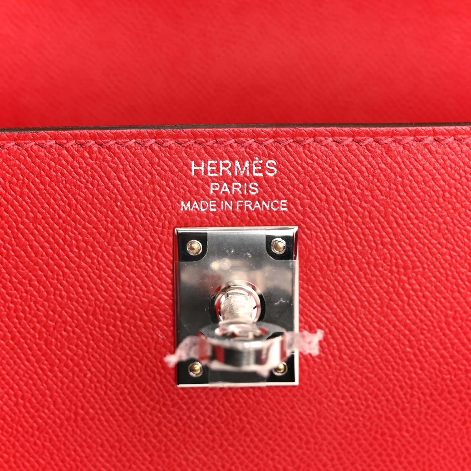 Madame Calfskin Verso Kelly Sellier 25 Rouge Piment Rose Shocking - Image 6
