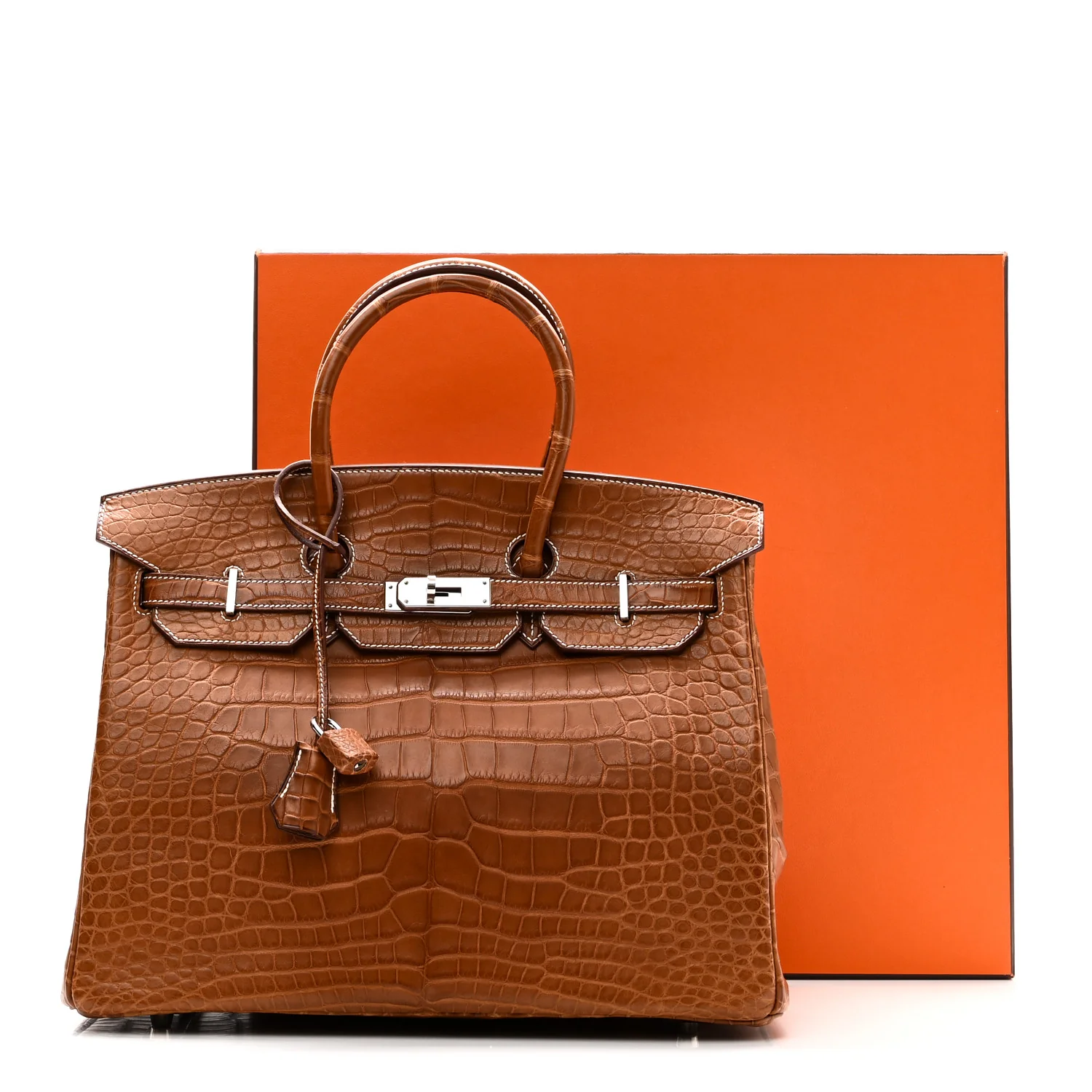 Matte Alligator Birkin 35 Fauve - Image 11