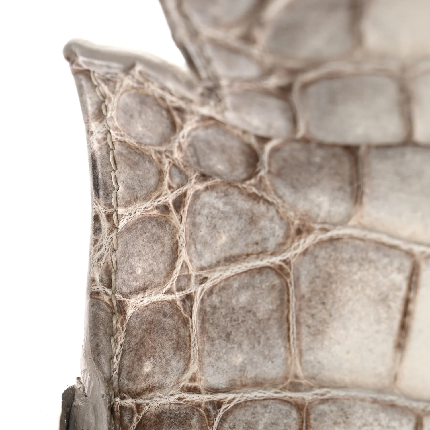 Matte Niloticus Crocodile Himalaya 18K White Gold Diamond Kelly Retourne 28 White - Image 12