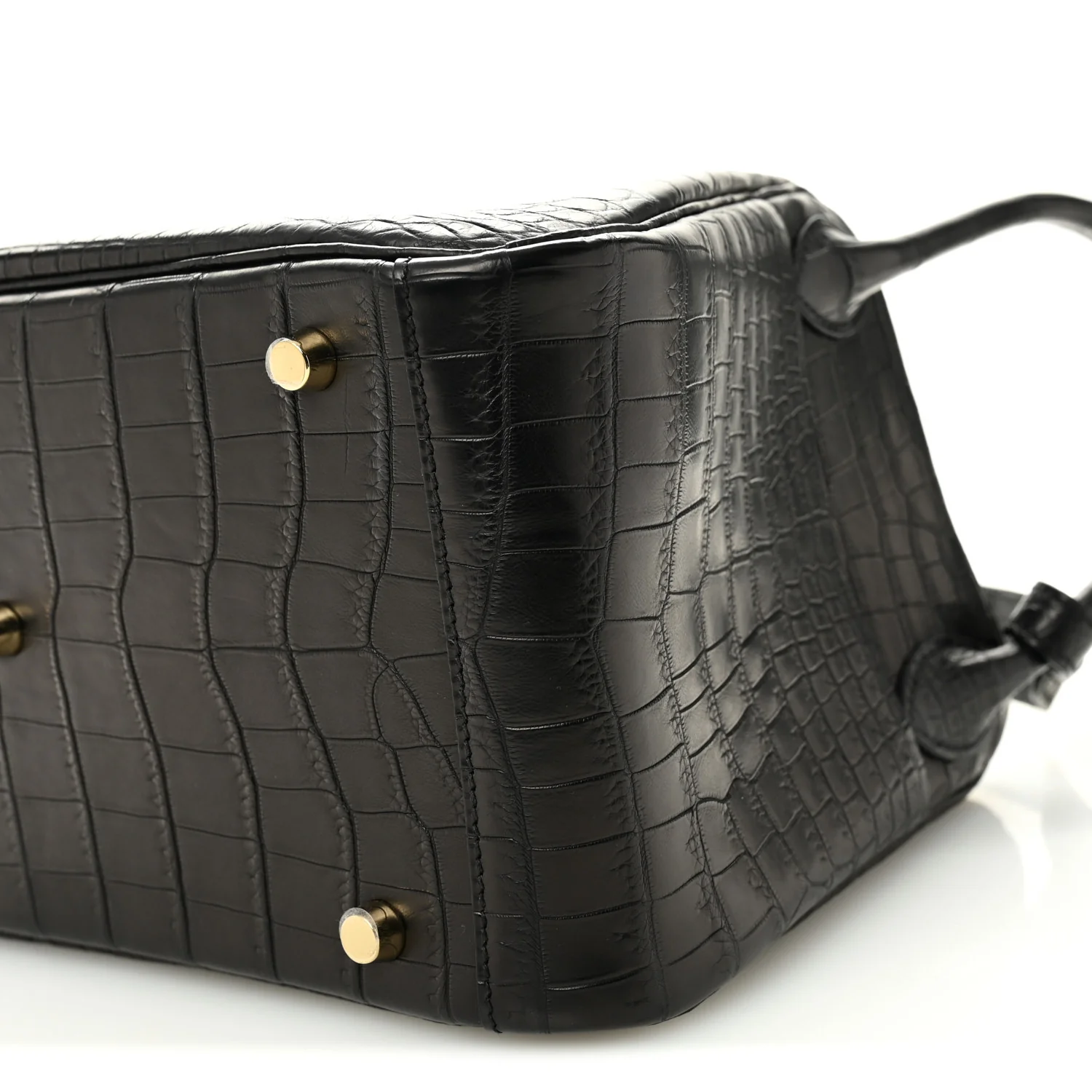 Matte Niloticus Crocodile Lindy 30 Black - Image 10