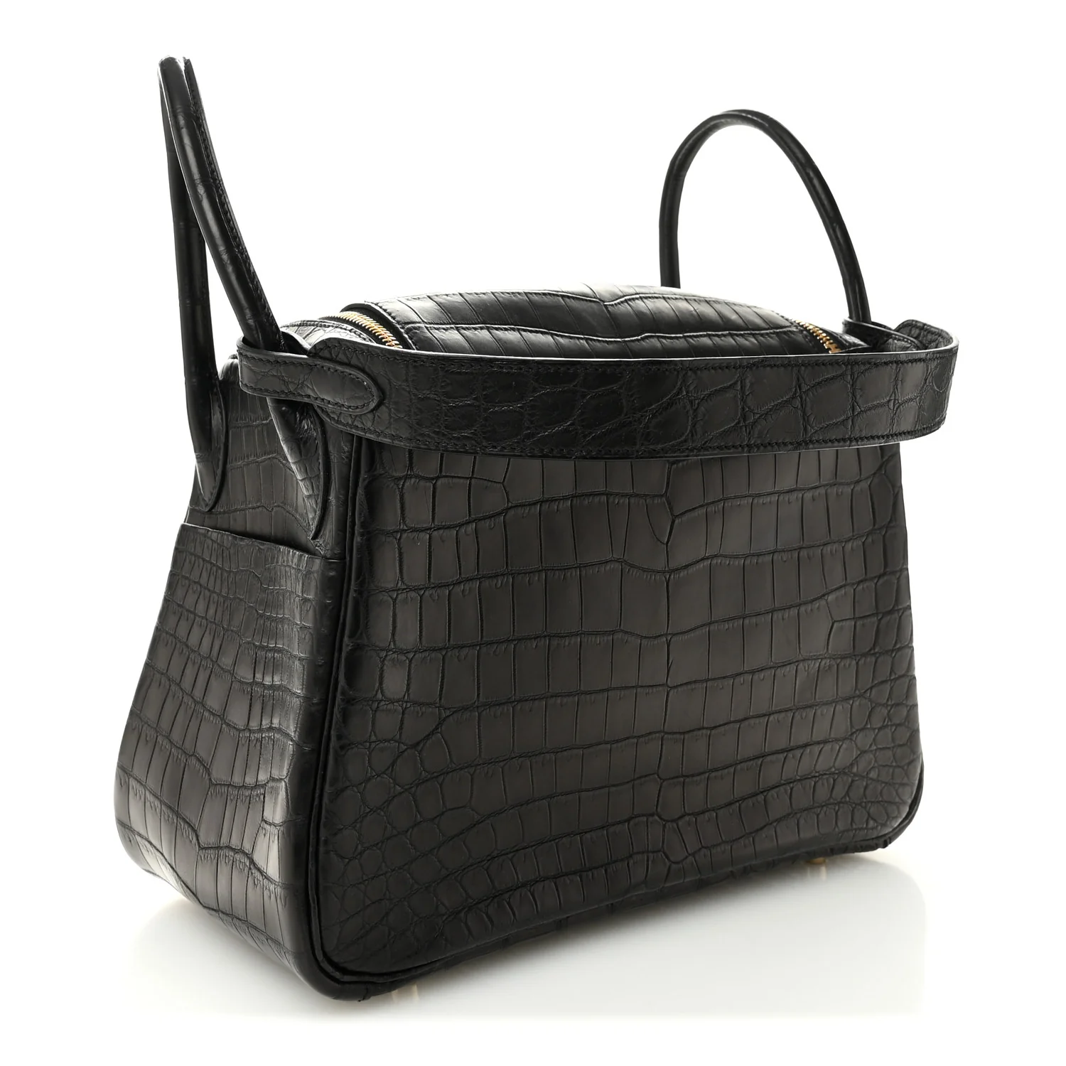 Matte Niloticus Crocodile Lindy 30 Black - Image 3
