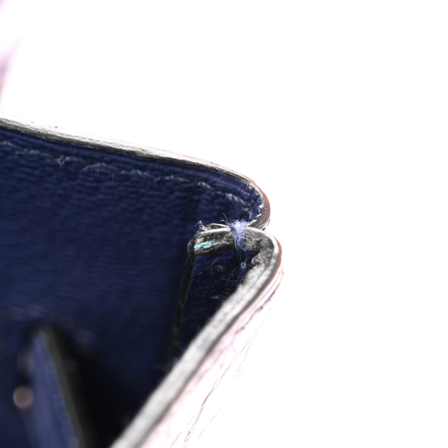 Matte Porosus Crocodile 18K White Gold Diamond Birkin 35 Bleu Brighton - Image 12