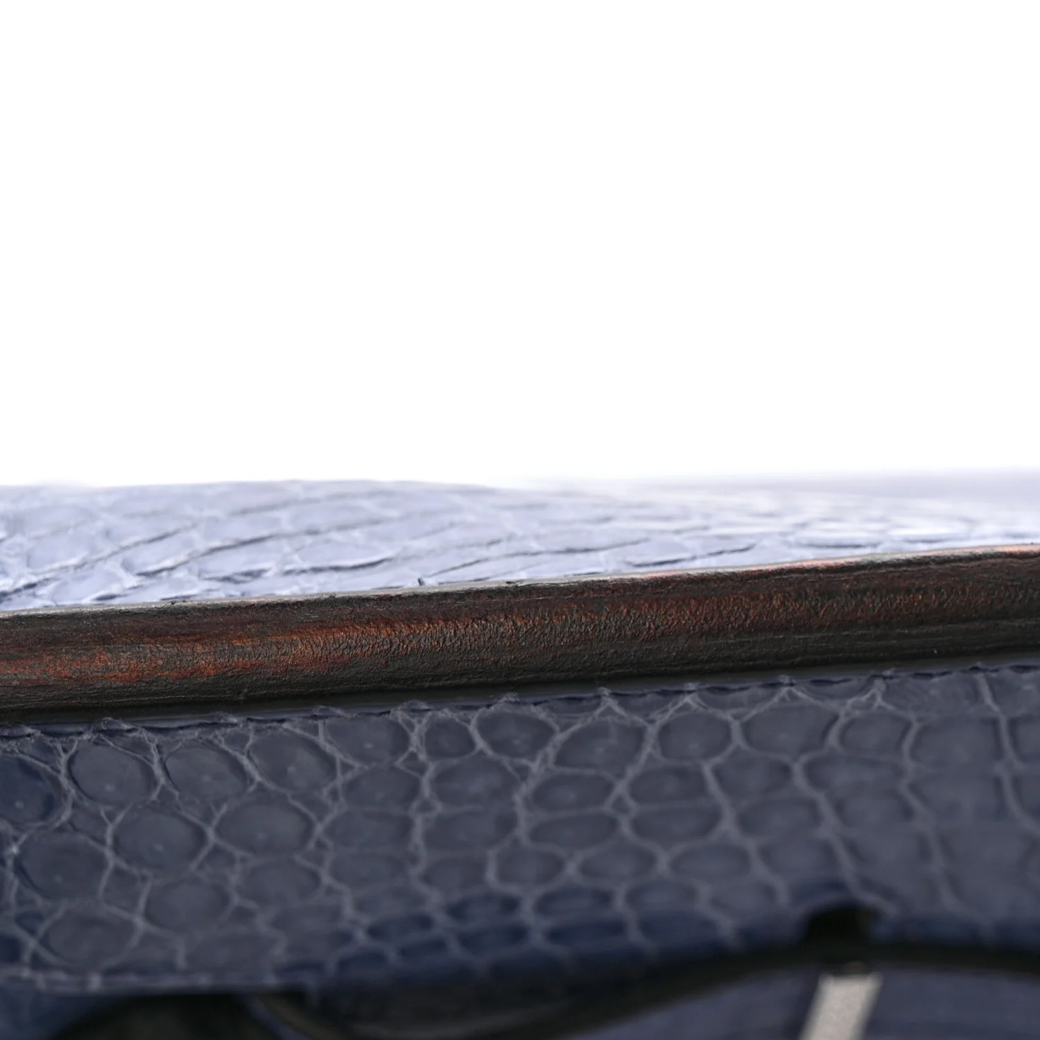 Matte Porosus Crocodile 18K White Gold Diamond Birkin 35 Bleu Brighton - Image 19