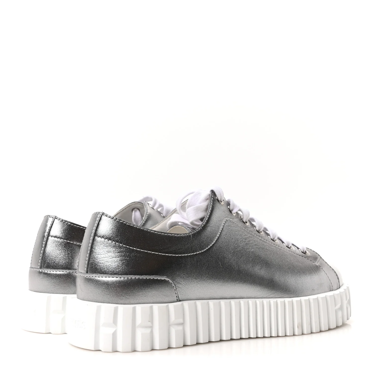 Metallic Calfskin Cross Sneakers 36.5 - Image 5