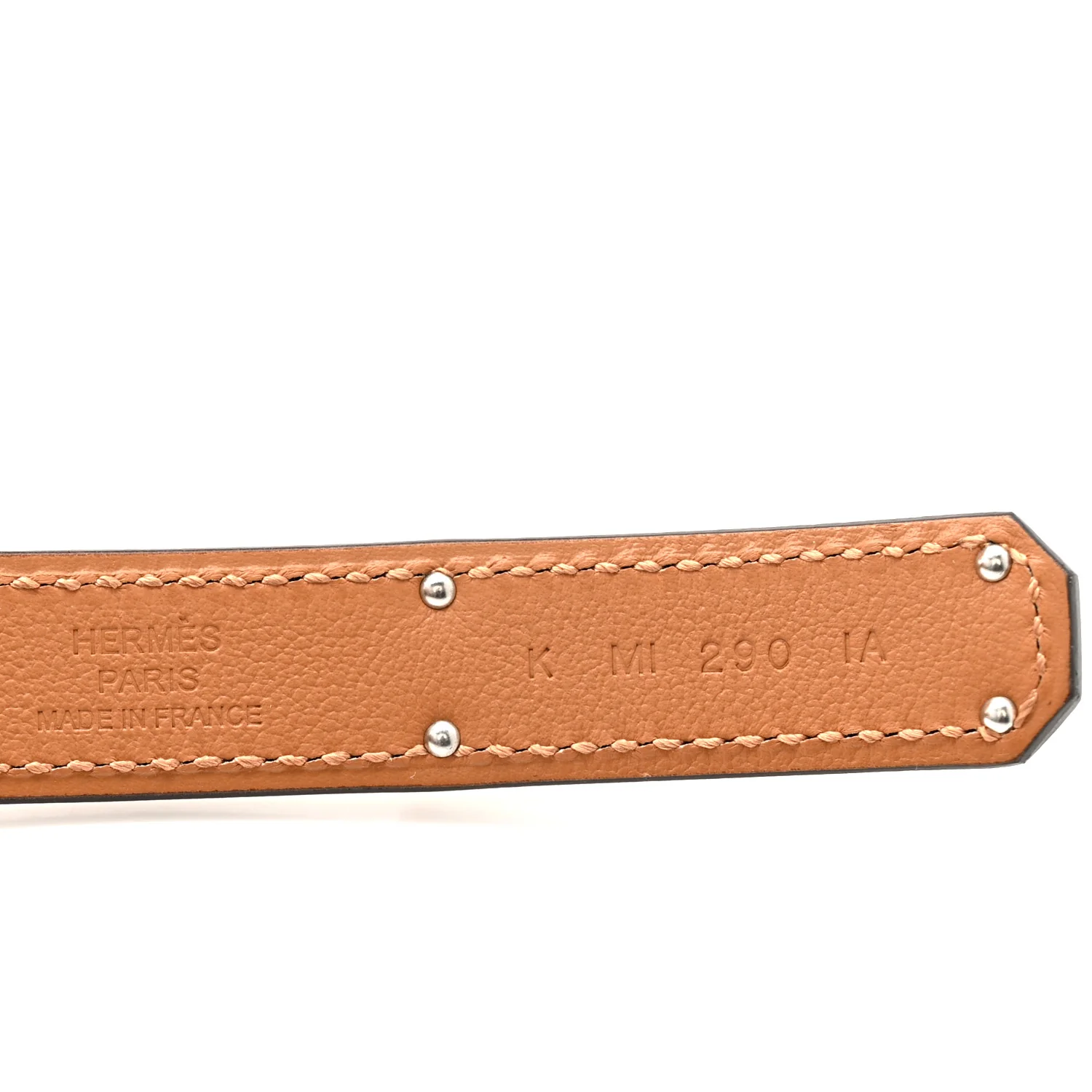 Metallic Chevre Chamkilight Kelly Belt Argent - Image 6