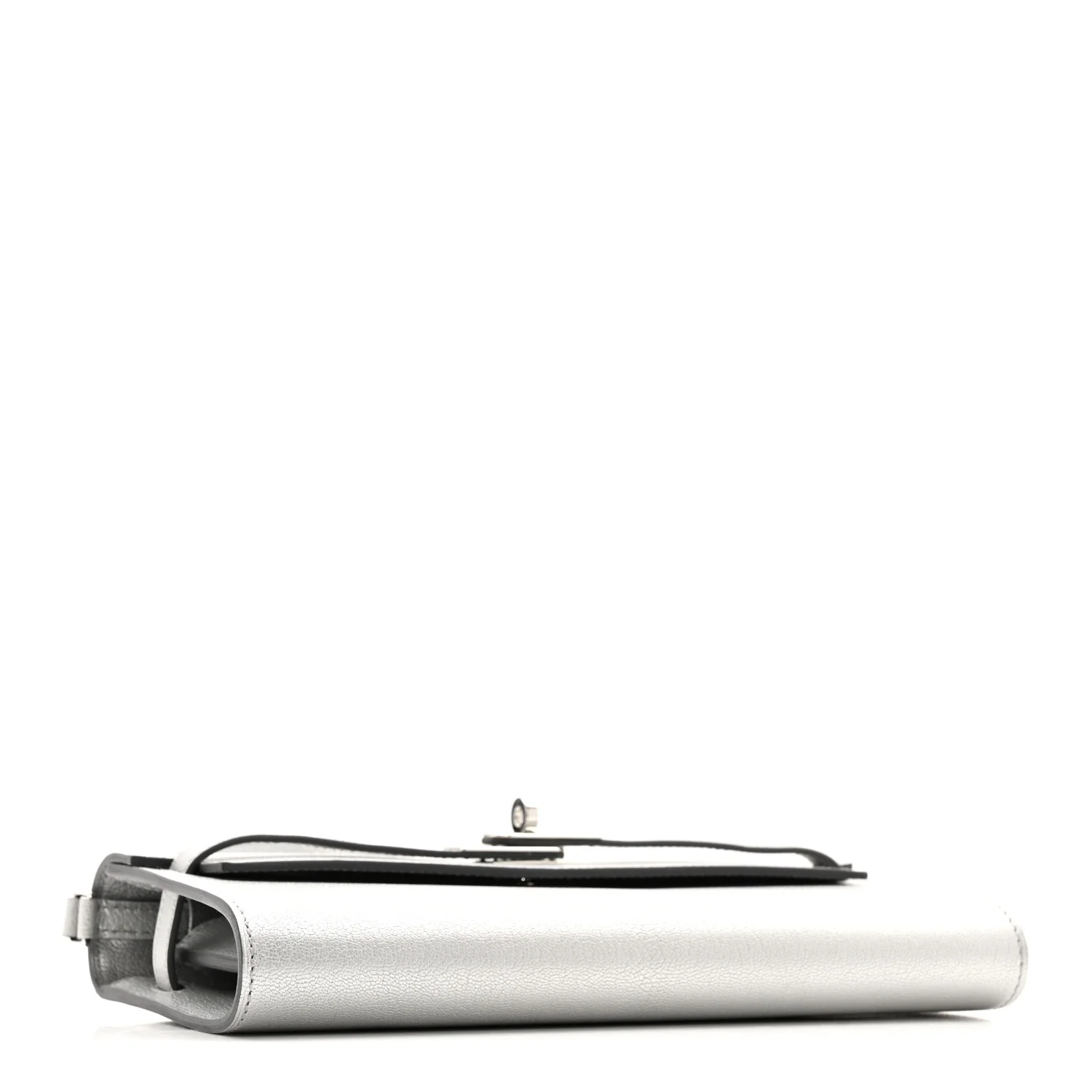 Metallic Chevre Chamkilight Kelly Wallet To Go Argent - Image 4
