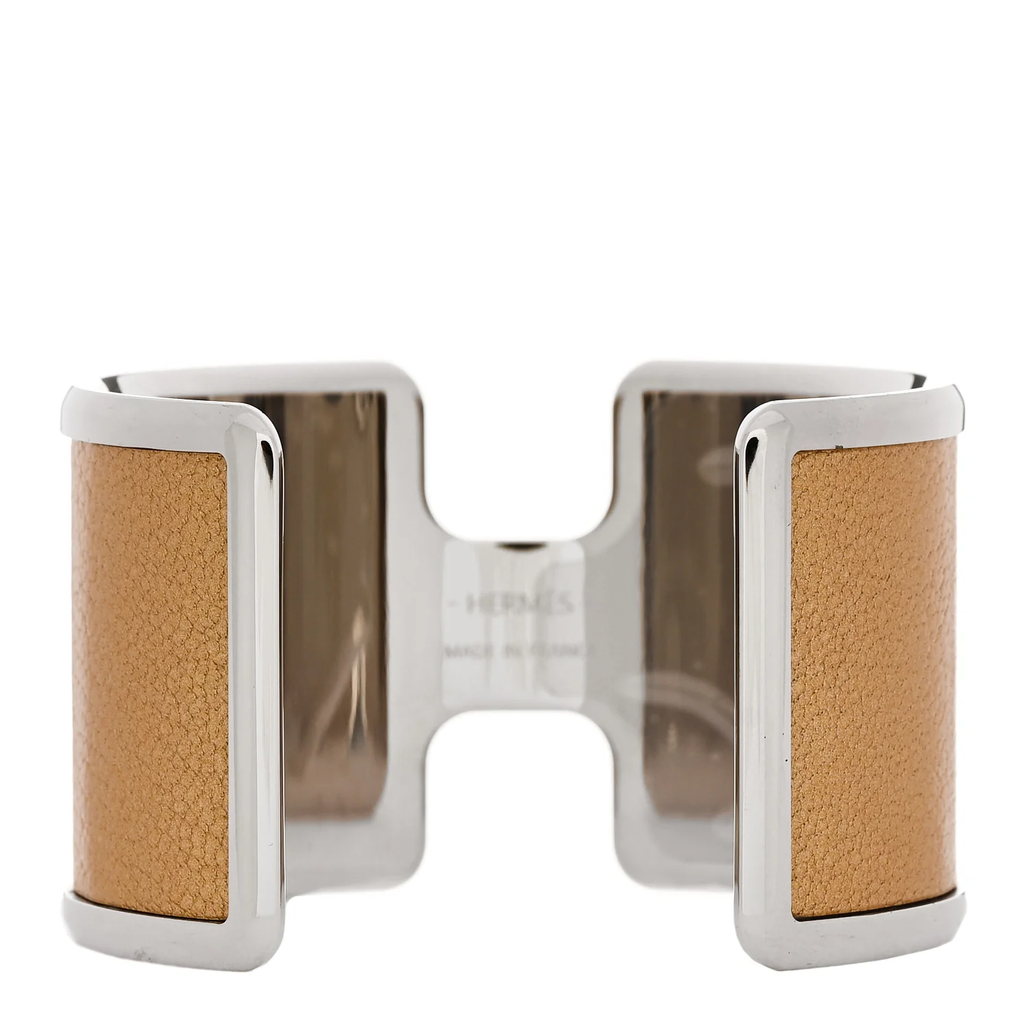 Metallic Chevre Chamkilight Olympe Cuff Bracelet T3 Dore - Image 2