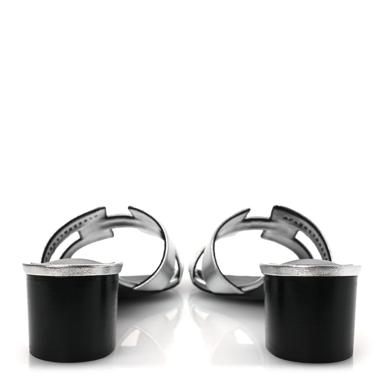 Metallic Nappa Oasis Sandals 41 Argent - Image 6