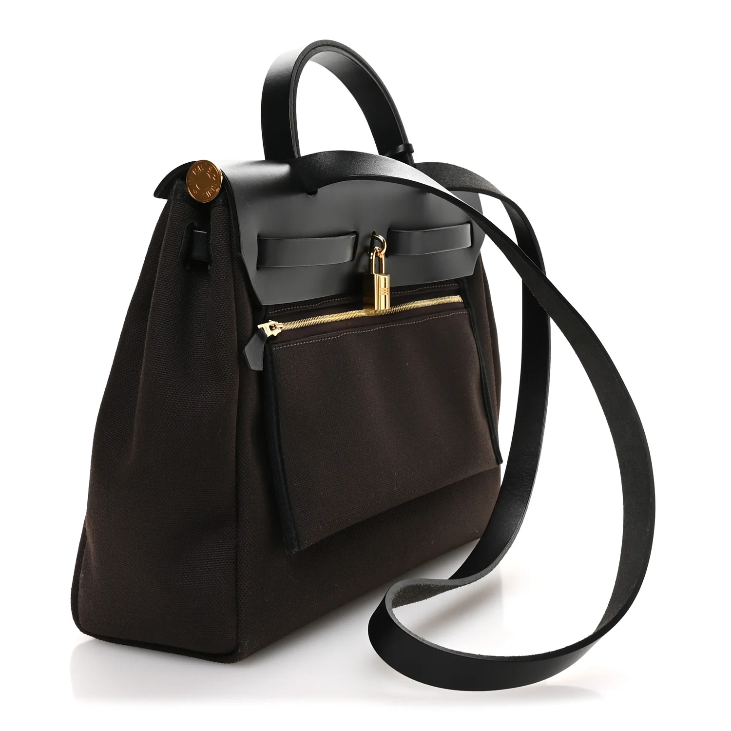 Military Toile Vache Hunter Herbag Zip Retourne 31 PM Black Ebene - Image 4