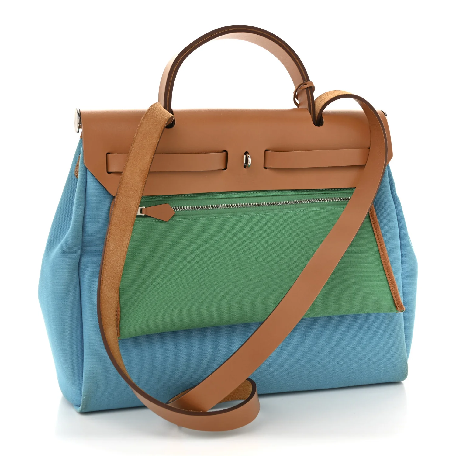 Military Toile Vache Hunter Herbag Zip Retourne 31 PM Bleu Azteque Menthe Natural - Image 4