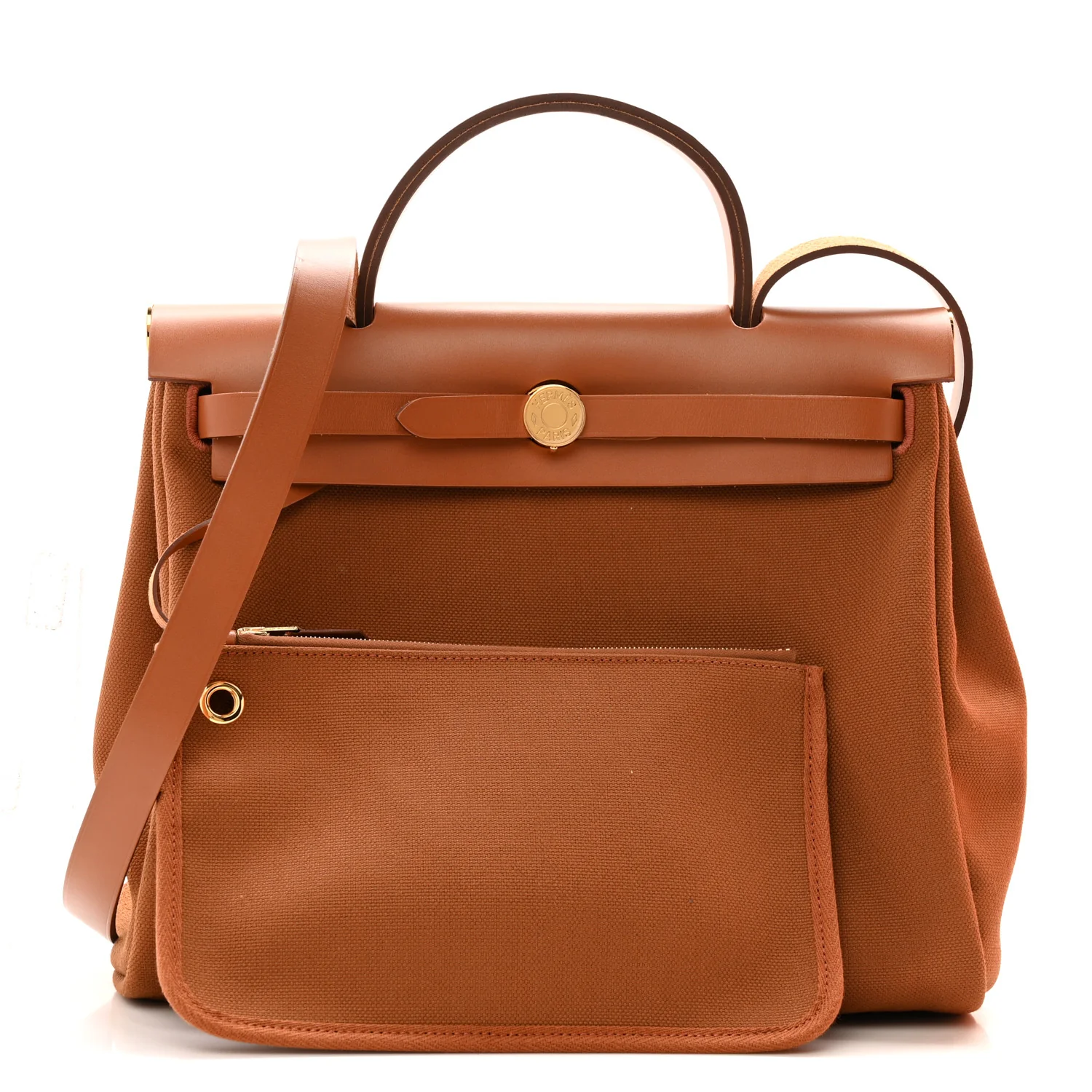 Military Toile Vache Hunter Herbag Zip Retourne 31 PM Fauve - Image 3