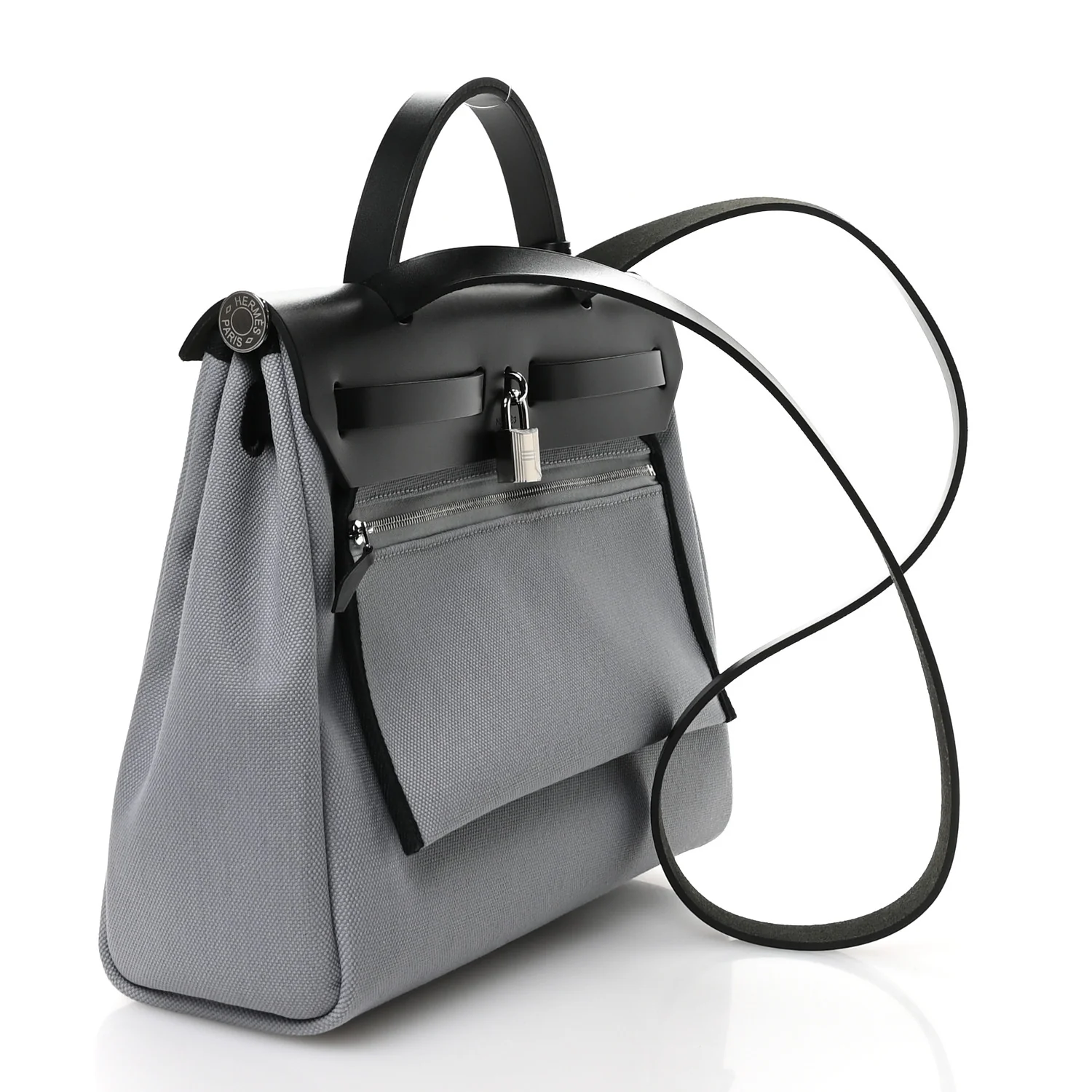Military Toile Vache Hunter Herbag Zip Retourne 31 PM Gris Pantin Black - Image 4
