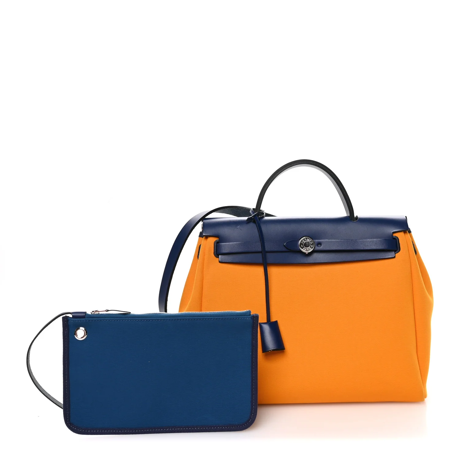 Military Toile Vache Hunter Verso Herbag Zip Retourne 31 PM Jaune Or Bleu Outremer Bleu Saphir - Image 3