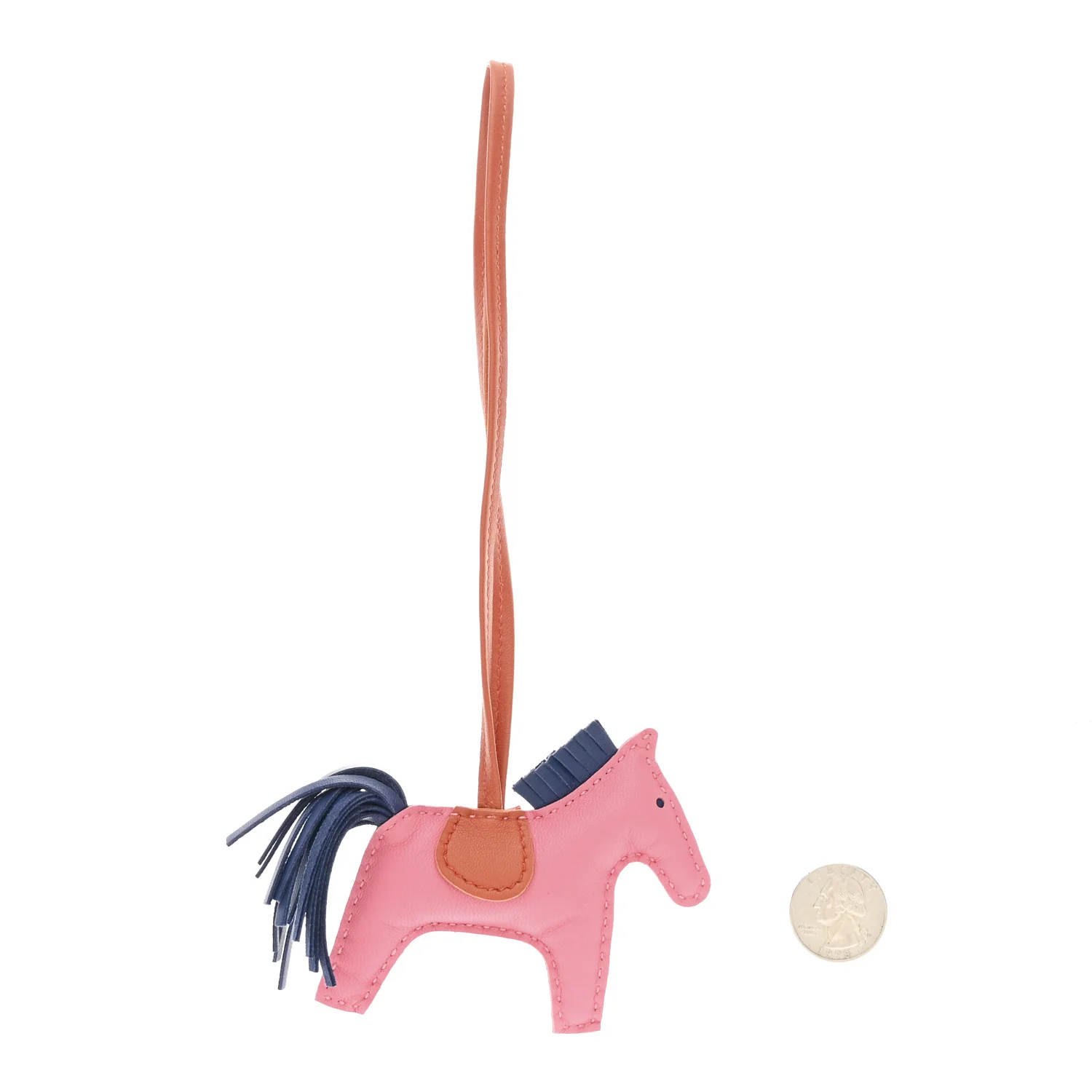 Milo Lambskin Grigri Rodeo Bag Charm PM Rose Azalee Cornaline Bleu De Malte - Image 2