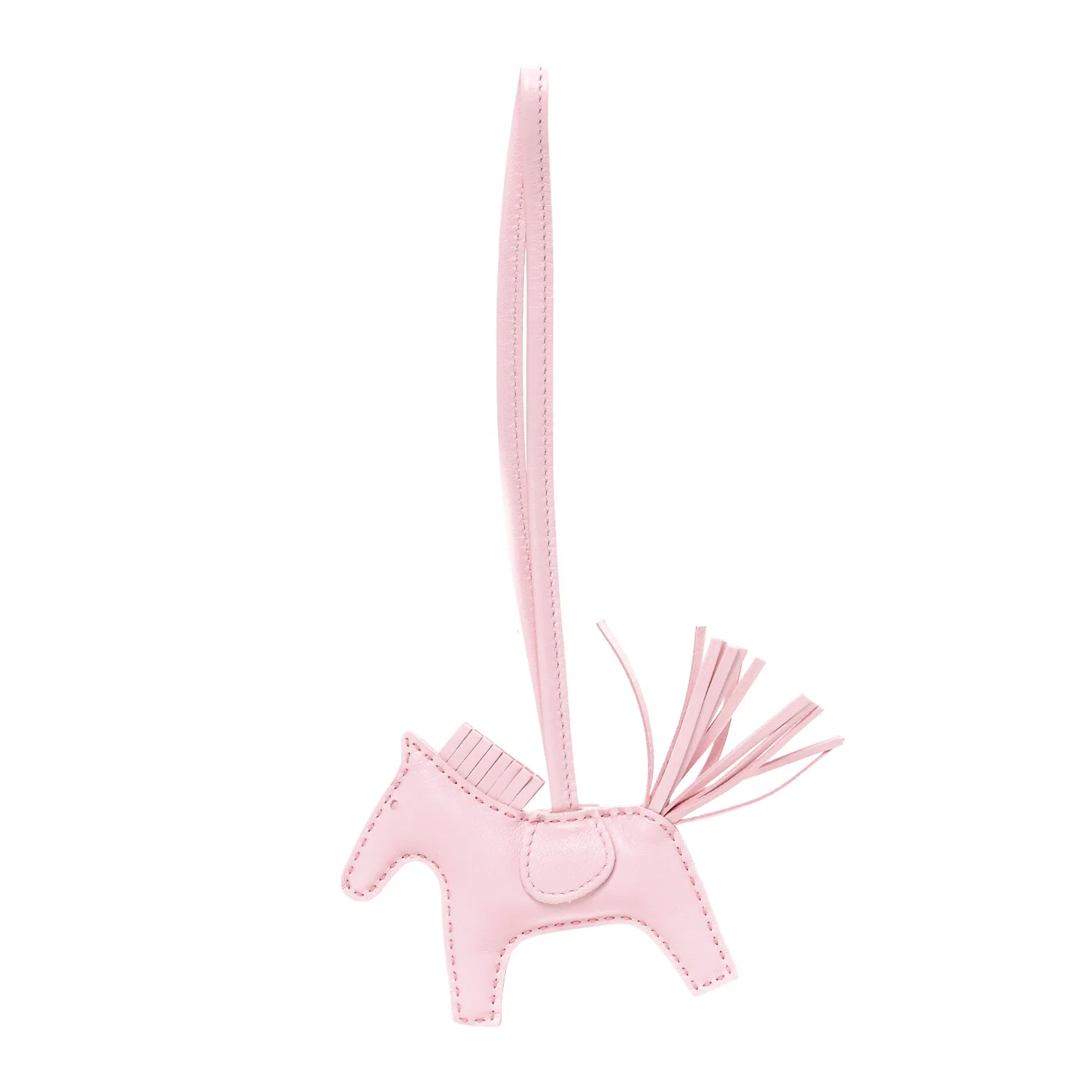 Milo Lambskin Grigri Rodeo Horse Bag Charm PM Rose Darling