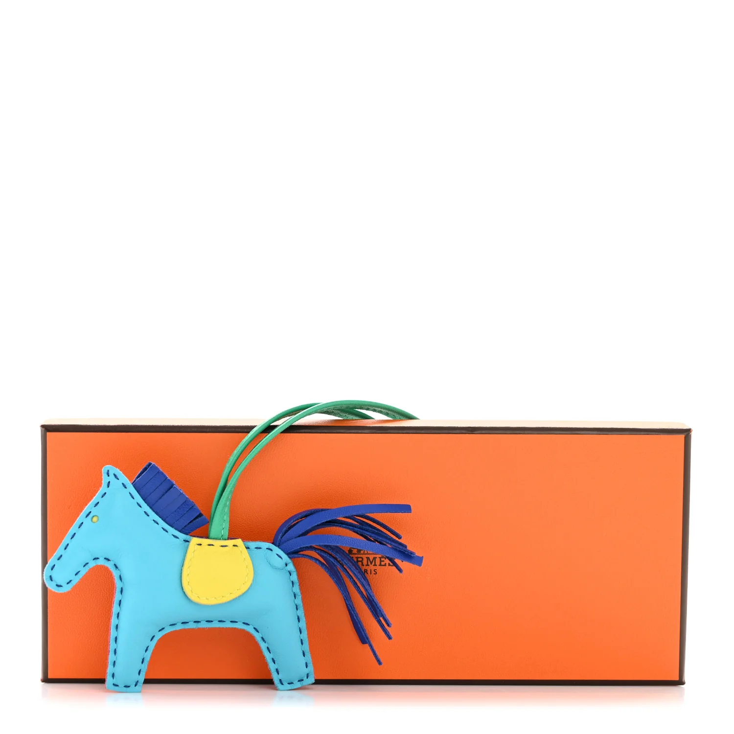 Milo Lambskin Grigri Rodeo Horse Bag Charm PM Rose Shocking Bleu Azteque Bleu Electrique Menthe Soufre Violet - Image 4