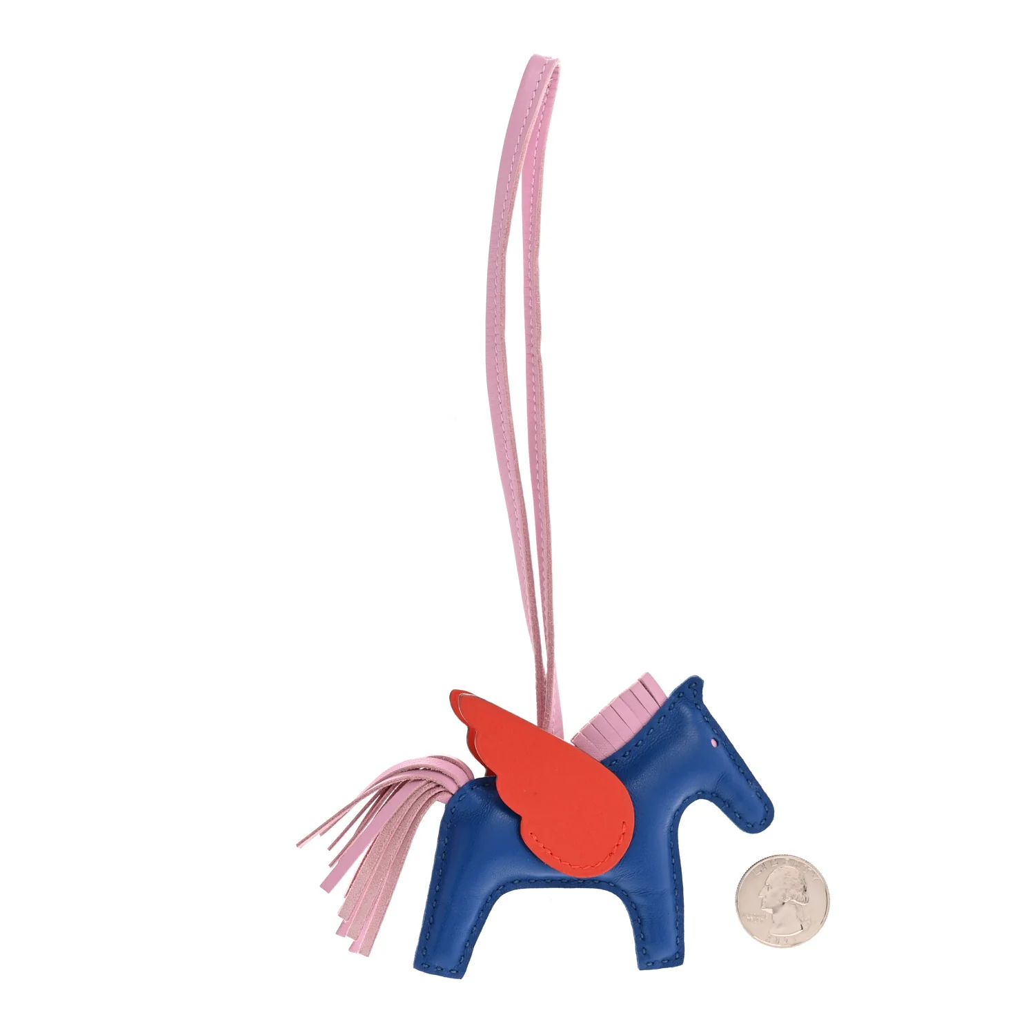 Milo Lambskin Grigri Rodeo Pegase Horse Bag Charm PM Bleu France Mauve Sylvestre Capucine - Image 2