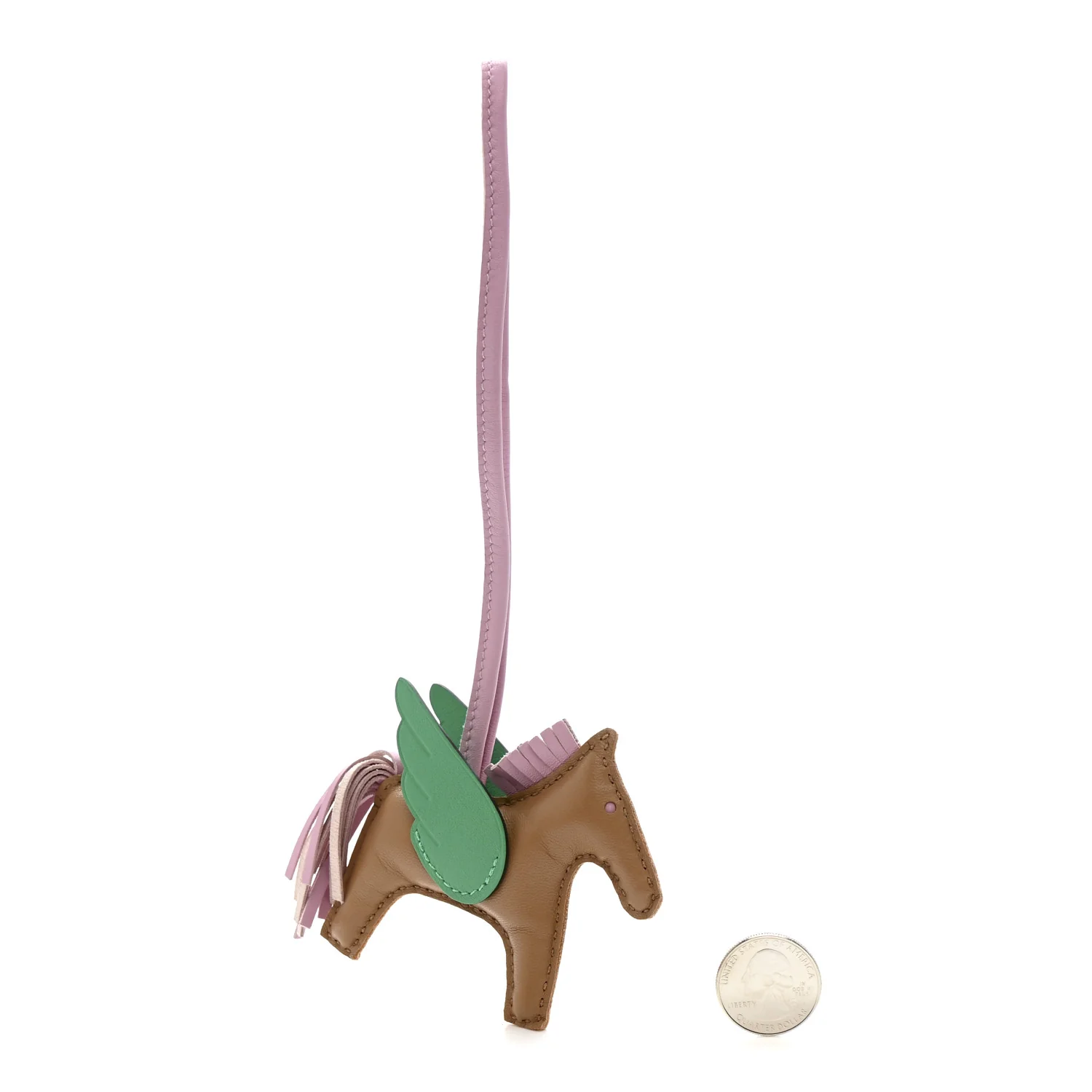 Milo Lambskin Grigri Rodeo Pegase Horse Bag Charm PM Chai Mauve Sylvestre Menthe - Image 2