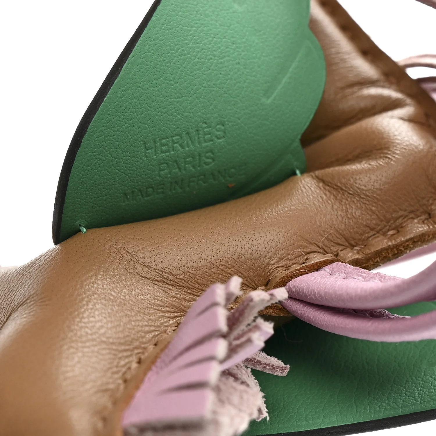 Milo Lambskin Grigri Rodeo Pegase Horse Bag Charm PM Chai Mauve Sylvestre Menthe - Image 4