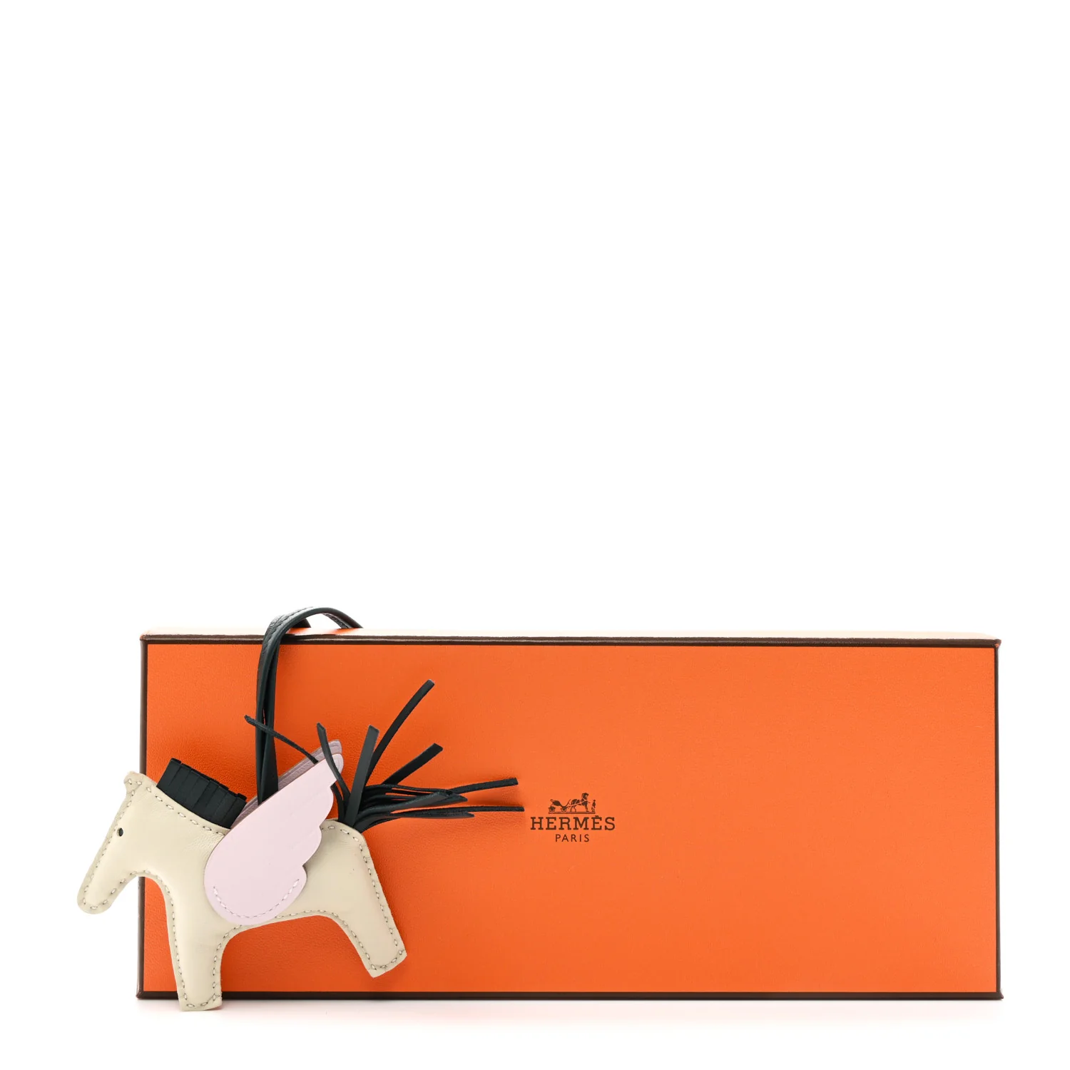 Milo Lambskin Grigri Rodeo Pegase Horse Bag Charm PM Craie Mauve Pale Vert Cypress - Image 5