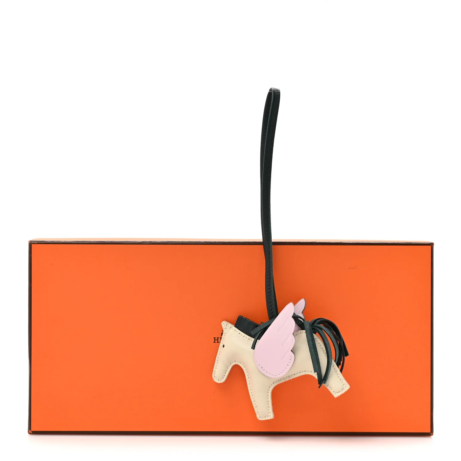 Milo Lambskin Grigri Rodeo Pegase Horse Bag Charm PM Nata Mauve Sylvestre Vert Cypress - Image 5