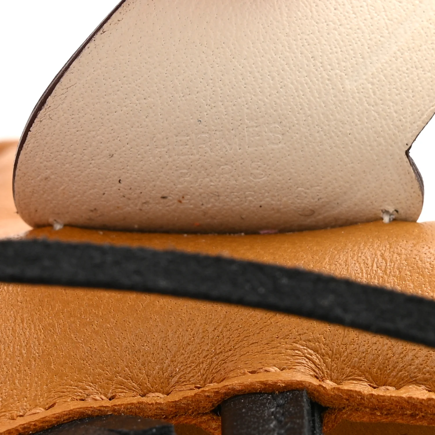 Milo Lambskin Grigri Rodeo Pegase Horse Bag Charm PM Sesame Black Nata - Image 3