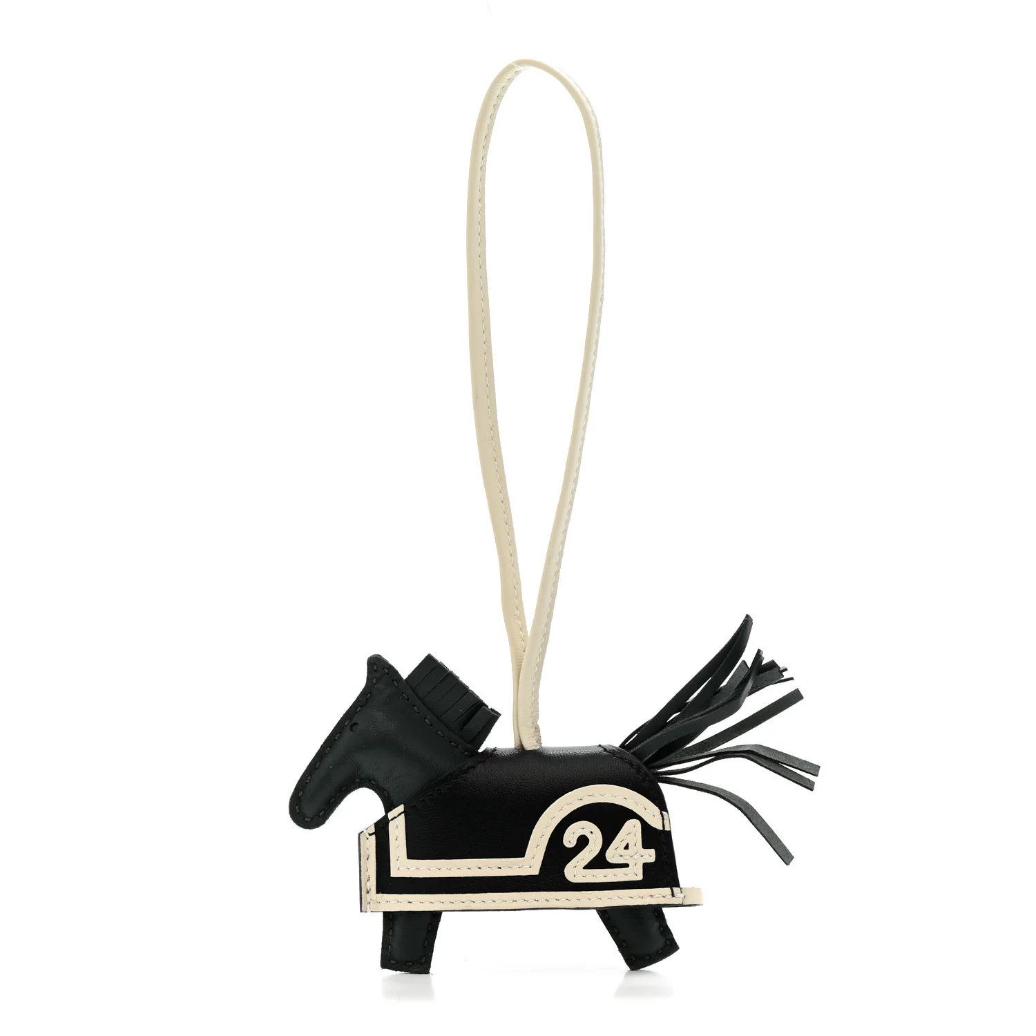 Milo Lambskin Grigri Rodeo Robeo Ceur Bag 24 Charm PM Vert Mangrove Black Craie