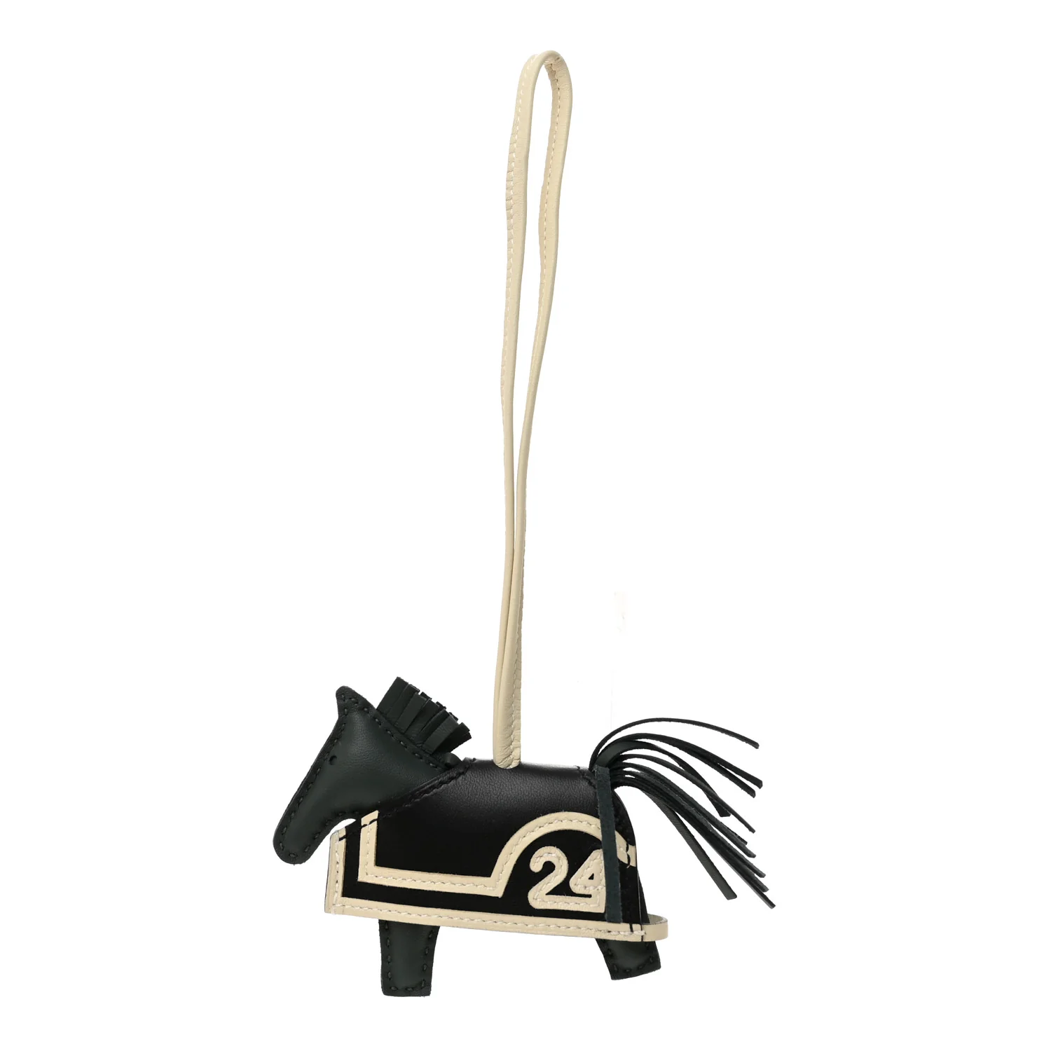 Milo Lambskin Grigri Rodeo Robeo Ceur Bag 24 Charm PM Vert Mangrove Black Craie