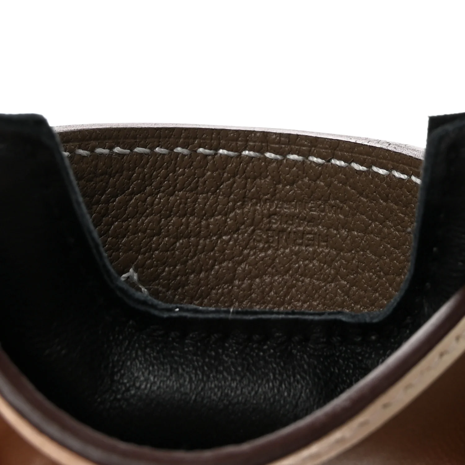 Milo Lambskin Grigri Rodeo Robeo Coeur Bag Charm PM Black Craie Etoupe - Image 5