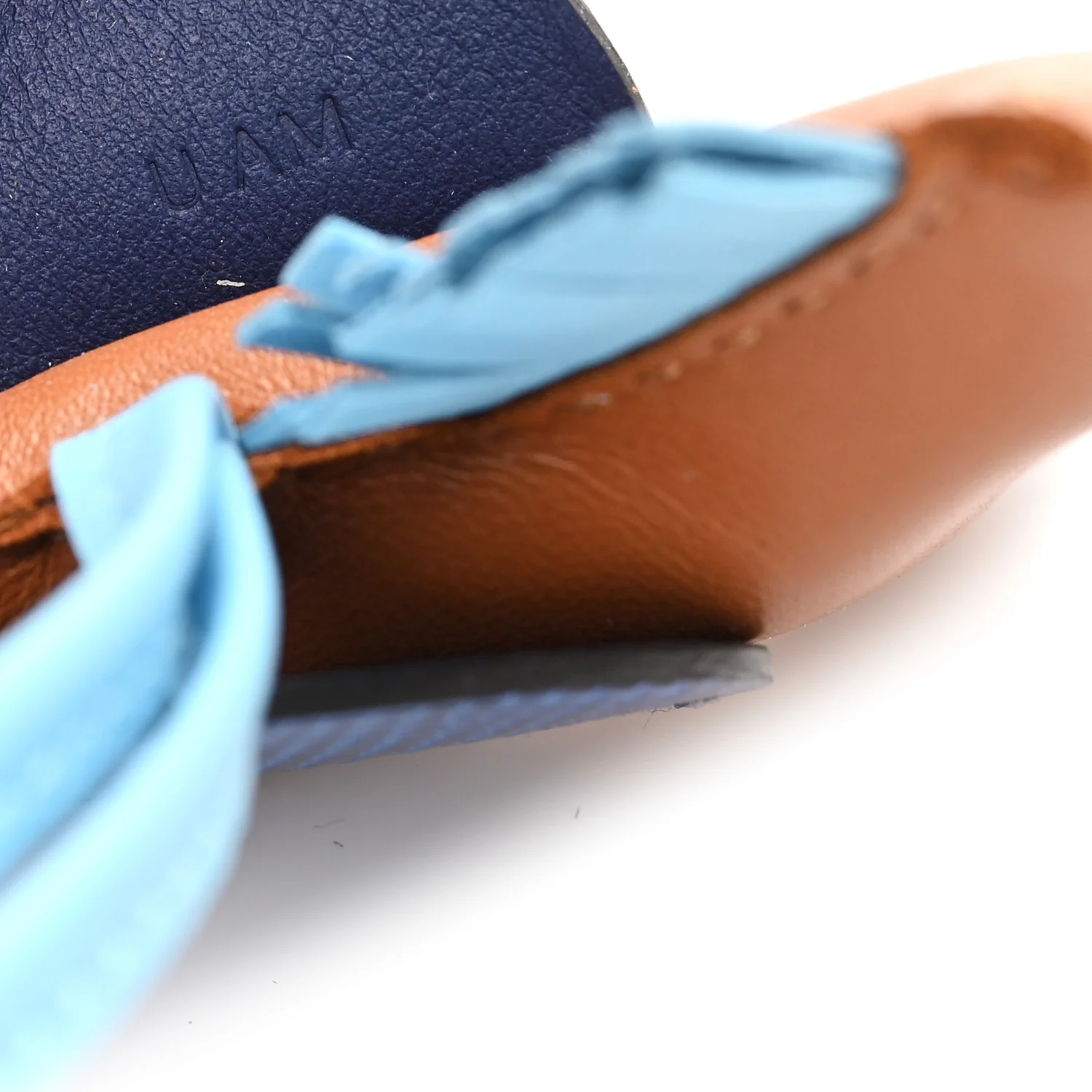 Milo Lambskin Lizard Touch Grigri Rodeo Pegase Horse Bag Charm PM Gold Bleu Celeste Bleu Saphir - Image 4