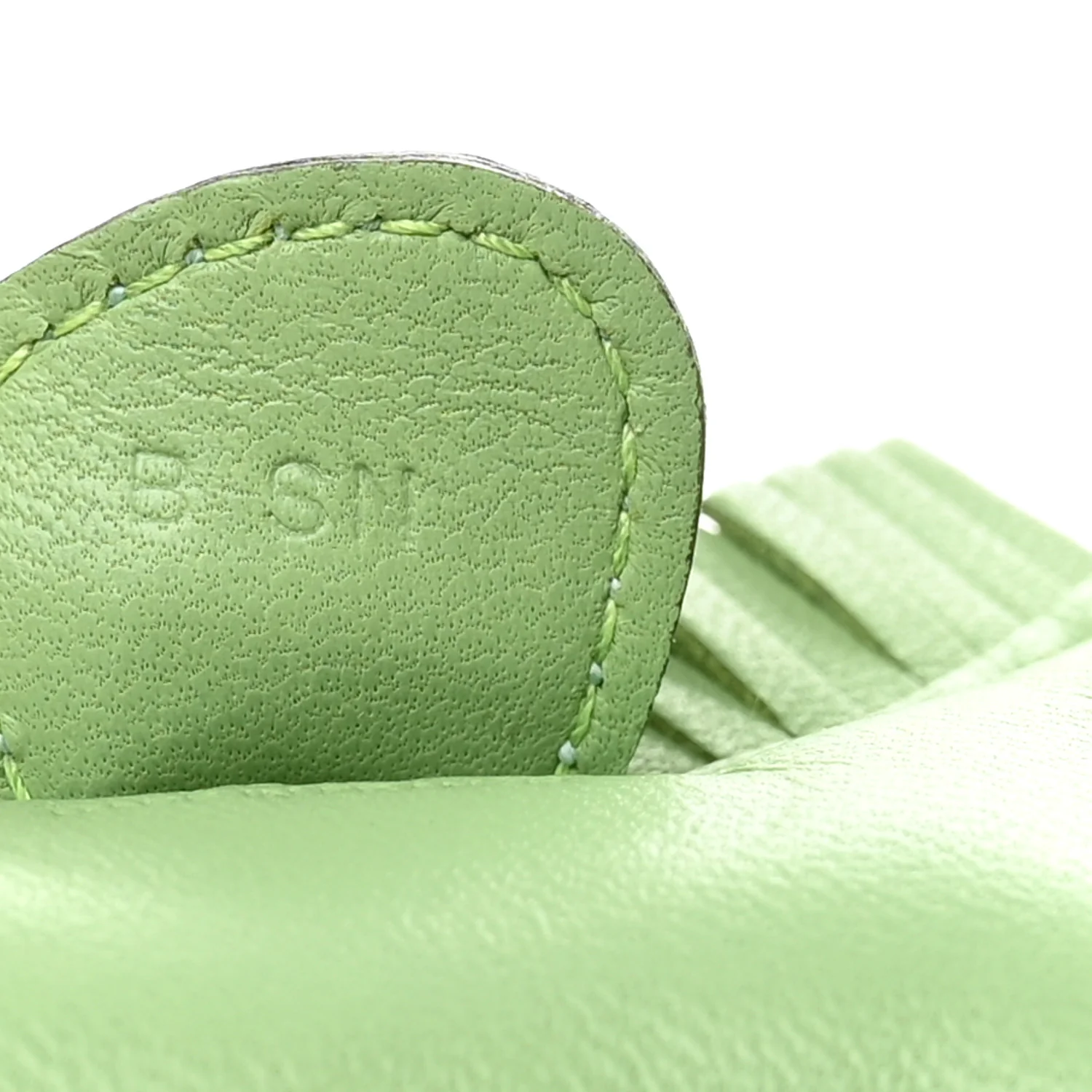 Milo Lambskin Matte Alligator Touch Grigri Rodeo Horse Bag Charm PM Vert Criquet Vert D'eau - Image 3