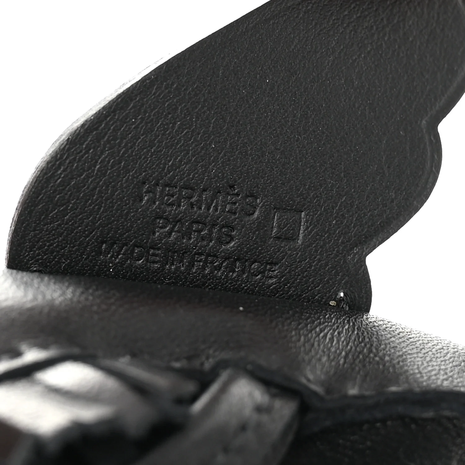 Milo Lambskin Matte Alligator Touch Grigri Rodeo Pegase Horse Bag Charm PM Black Graphite - Image 3