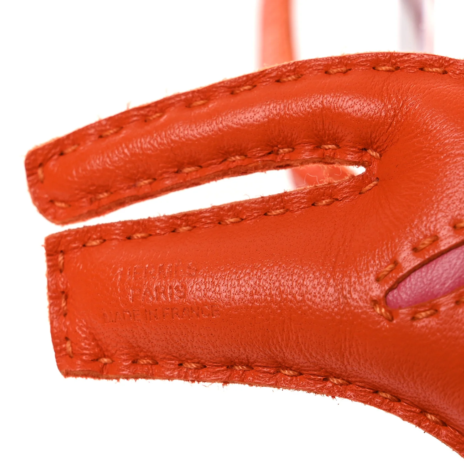Milo Lambskin Rooroo Bag Charm Feu Rose Azalee - Image 3