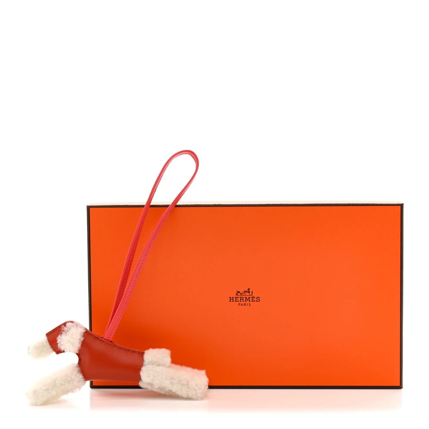 Milo Lambskin Shearling Budy Charm Cornaline Rose Texas - Image 4