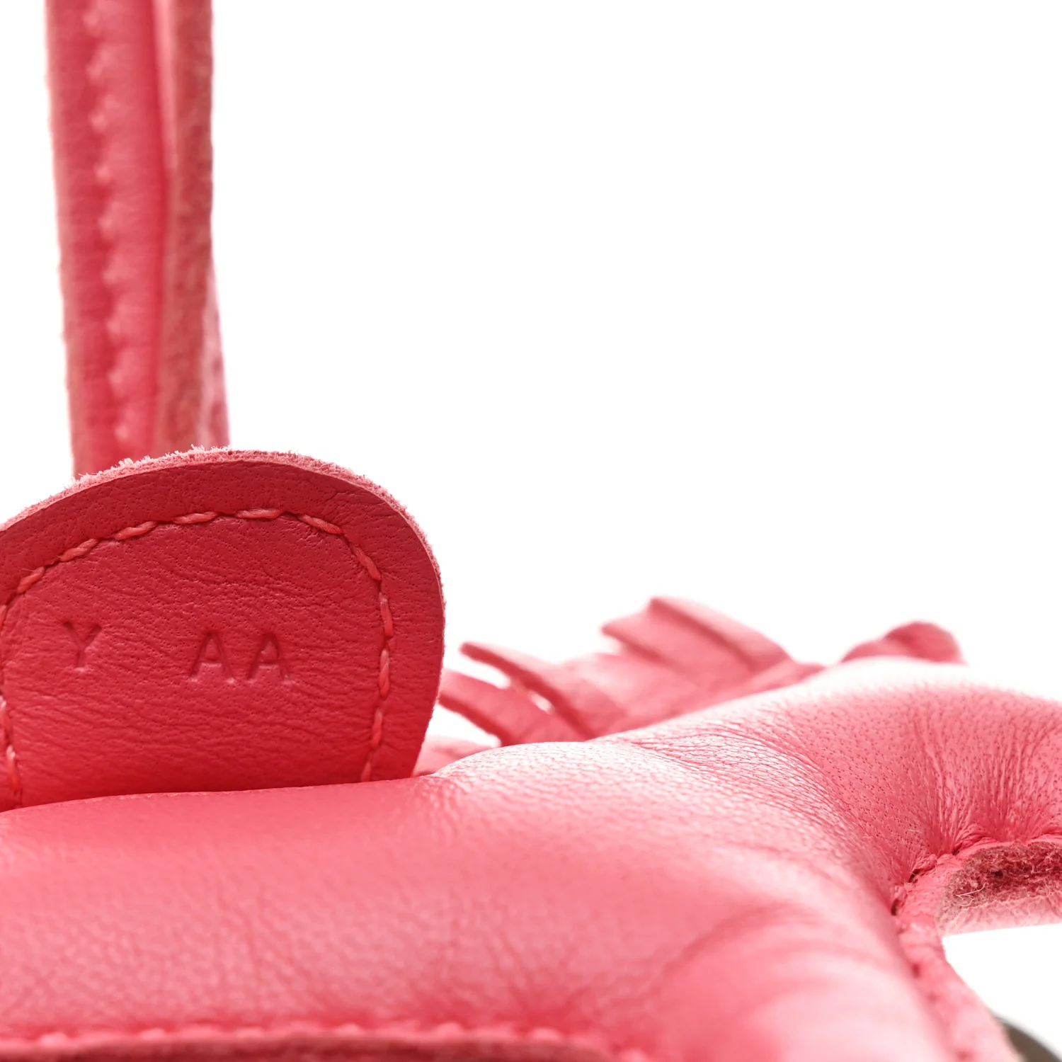 Milo Lambskin Swift Grigri Rodeo Pegase Horse Bag Charm PM Rose Azalea - Image 4