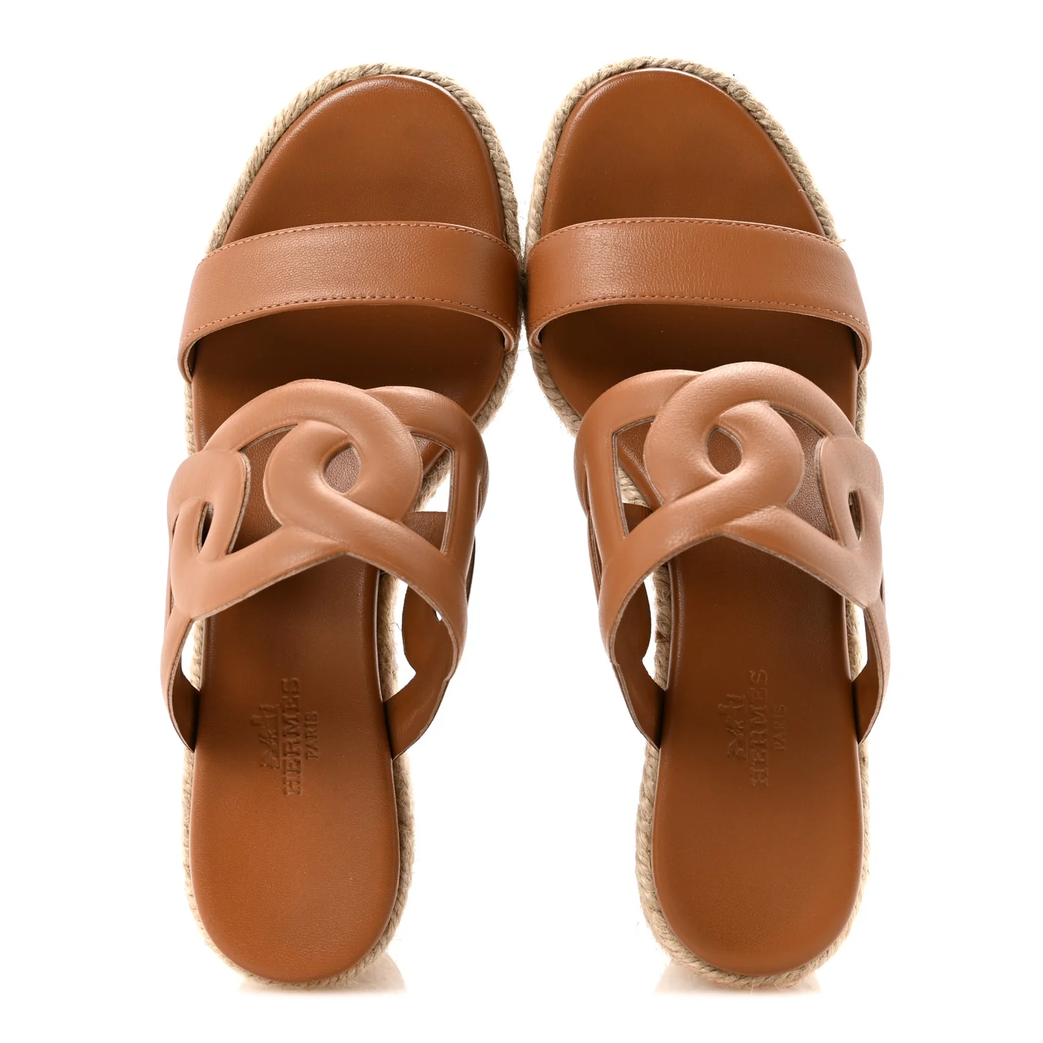 Nappa Ithea Espadrille Wedge Sandals 36 Naturel - Image 2