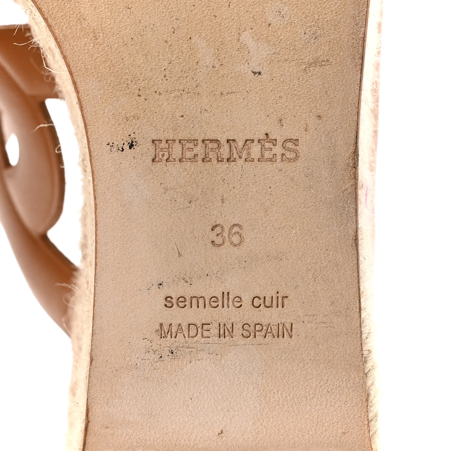 Nappa Ithea Espadrille Wedge Sandals 36 Naturel - Image 8