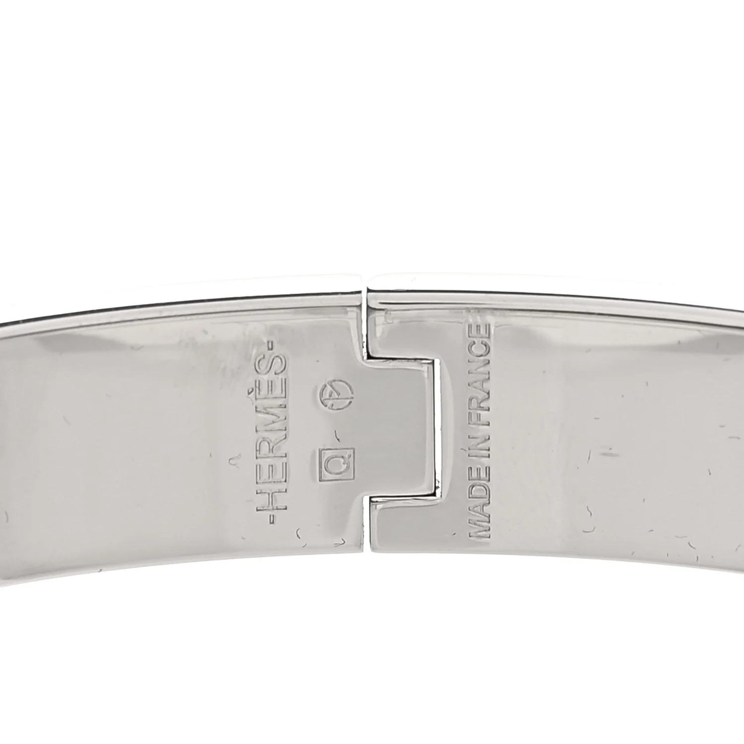 Narrow Enamel Clic Clac H Bracelet GM Bleu Profond - Image 3