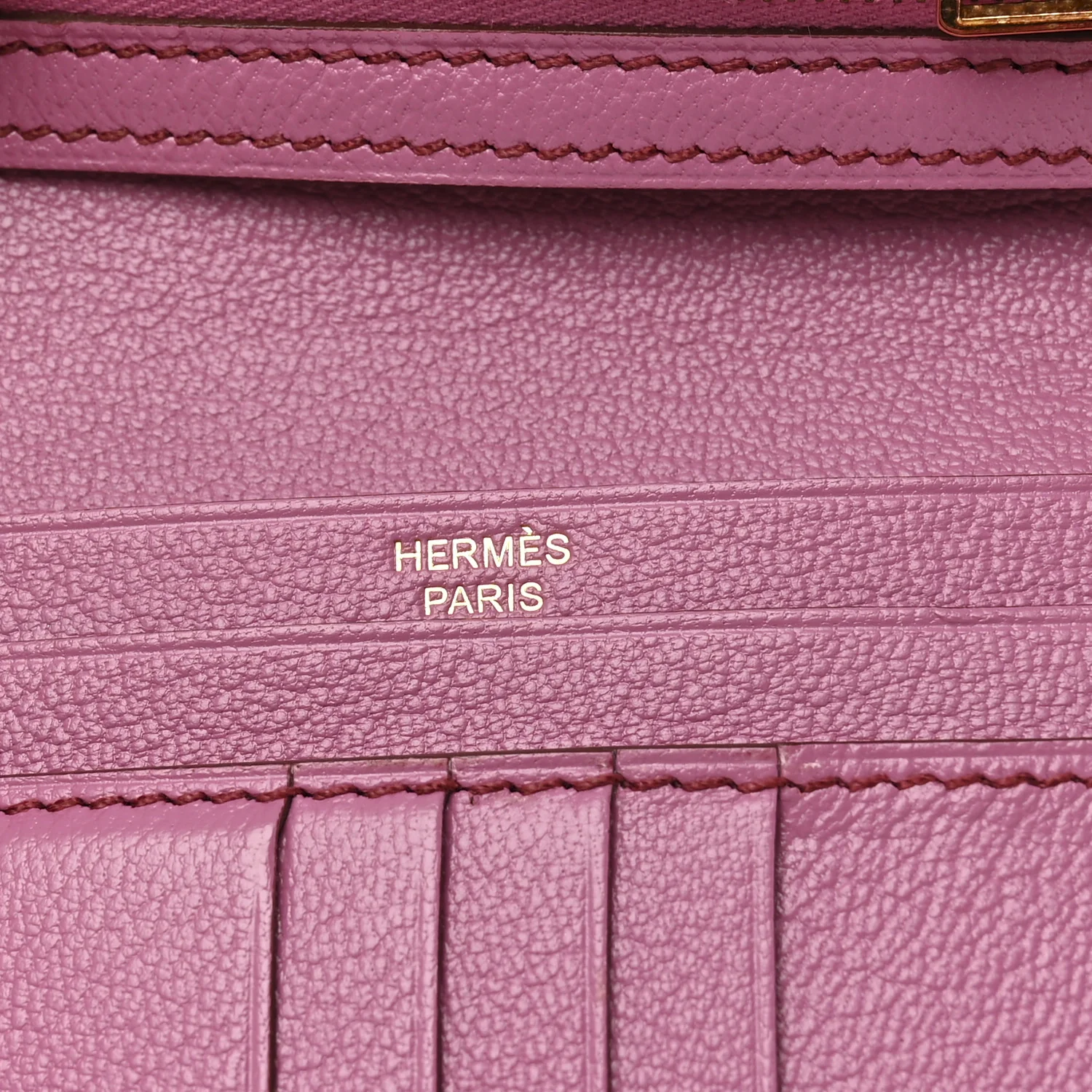 Ostrich Bearn Compact Wallet Fuchsia - Image 7