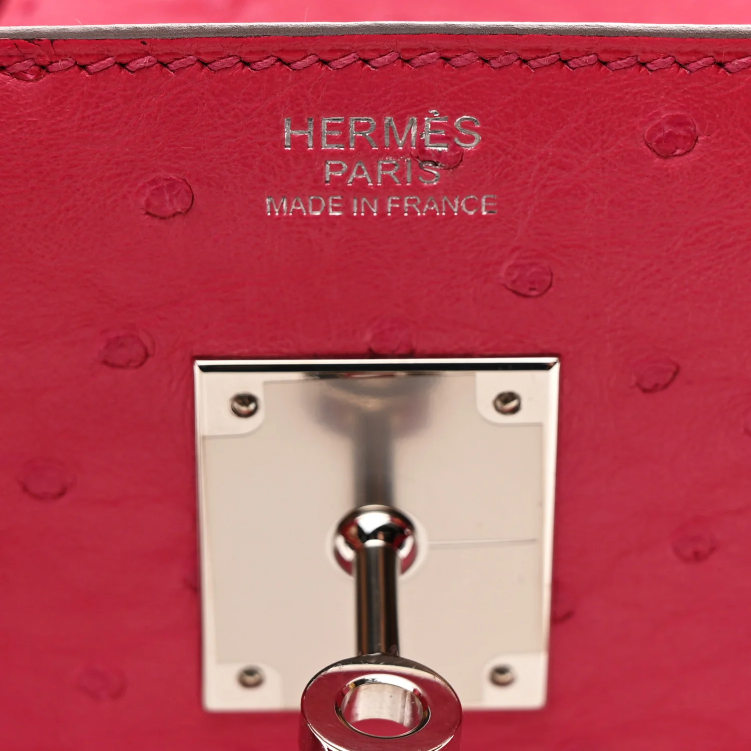 Ostrich Birkin 30 Rose Tyrien - Image 11