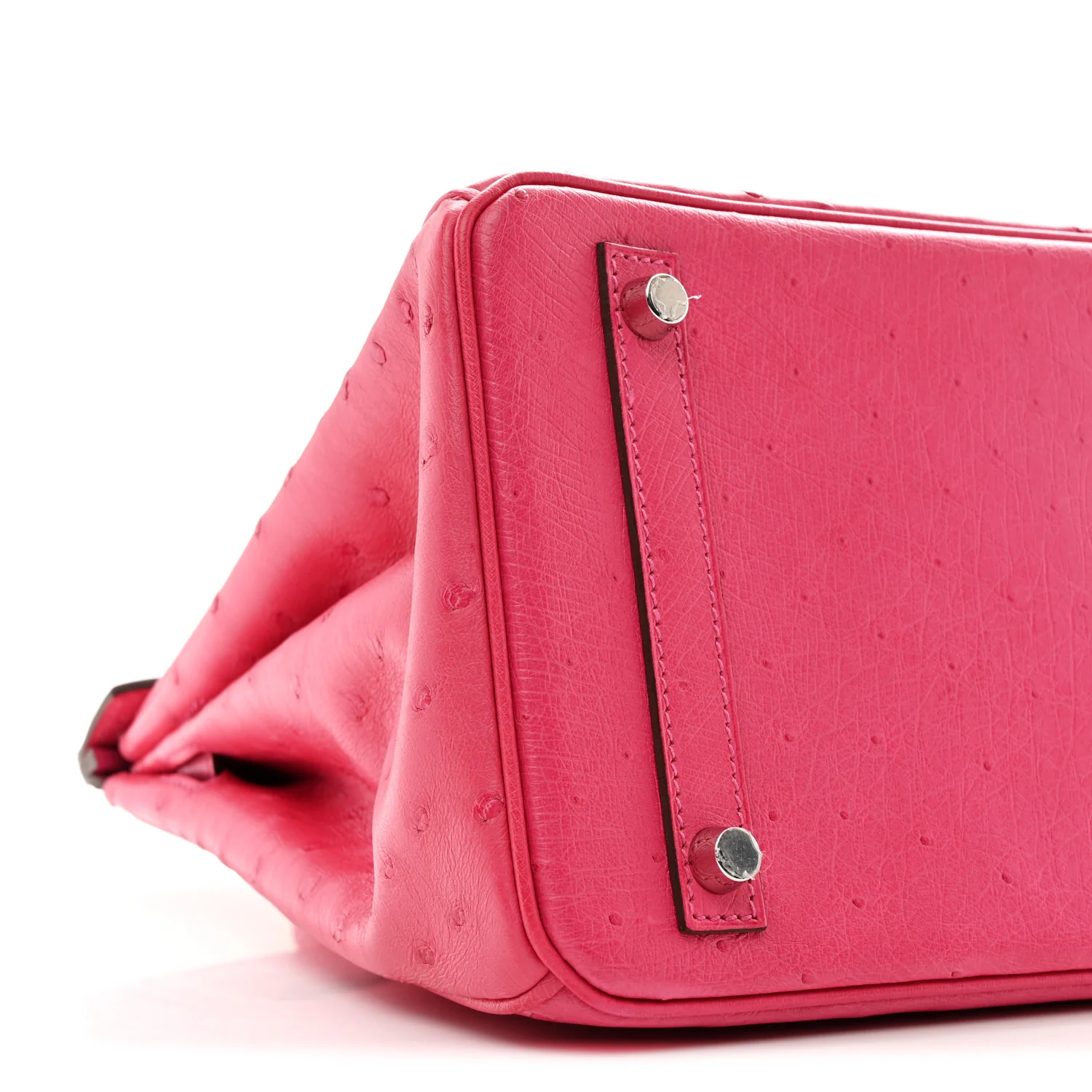 Ostrich Birkin 30 Rose Tyrien - Image 16
