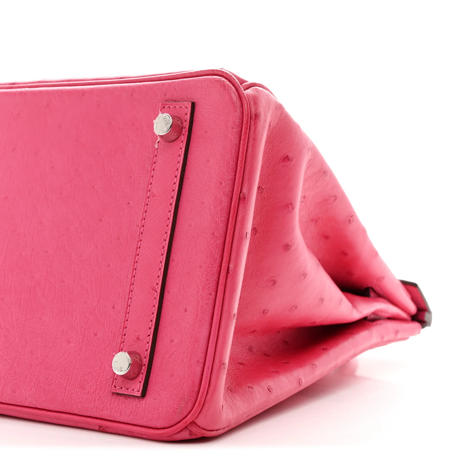 Ostrich Birkin 30 Rose Tyrien - Image 19