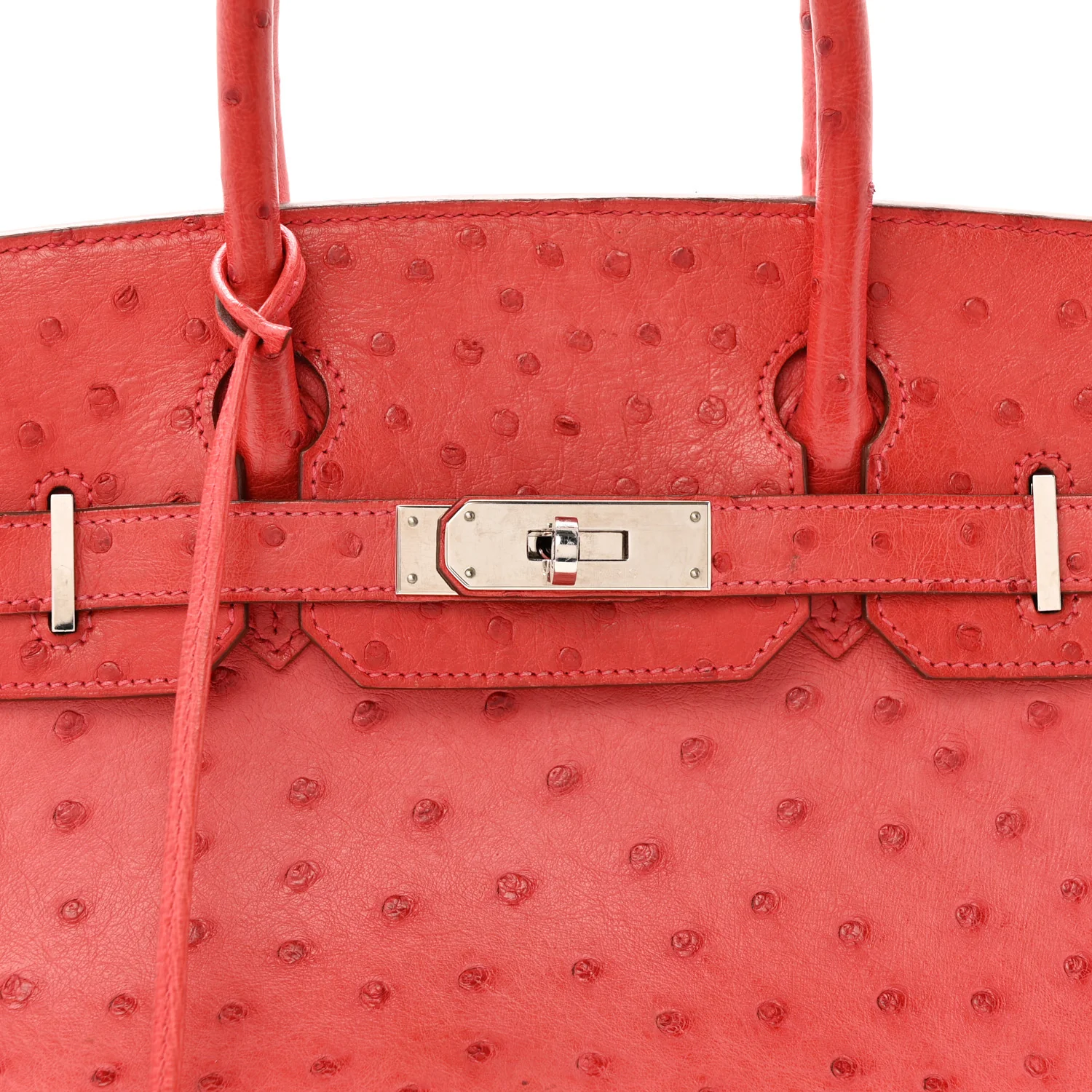 Ostrich Birkin 30 Rouge Vif - Image 8