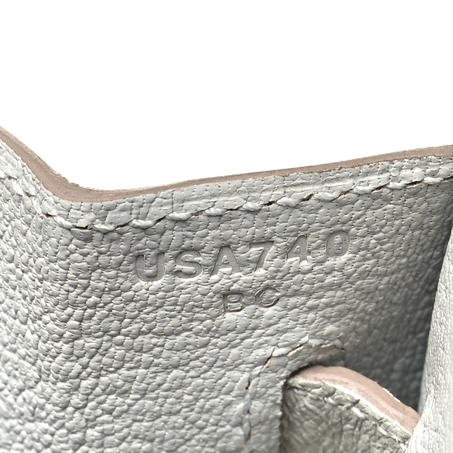Ostrich Birkin Sellier 25 Gris Perle - Image 7