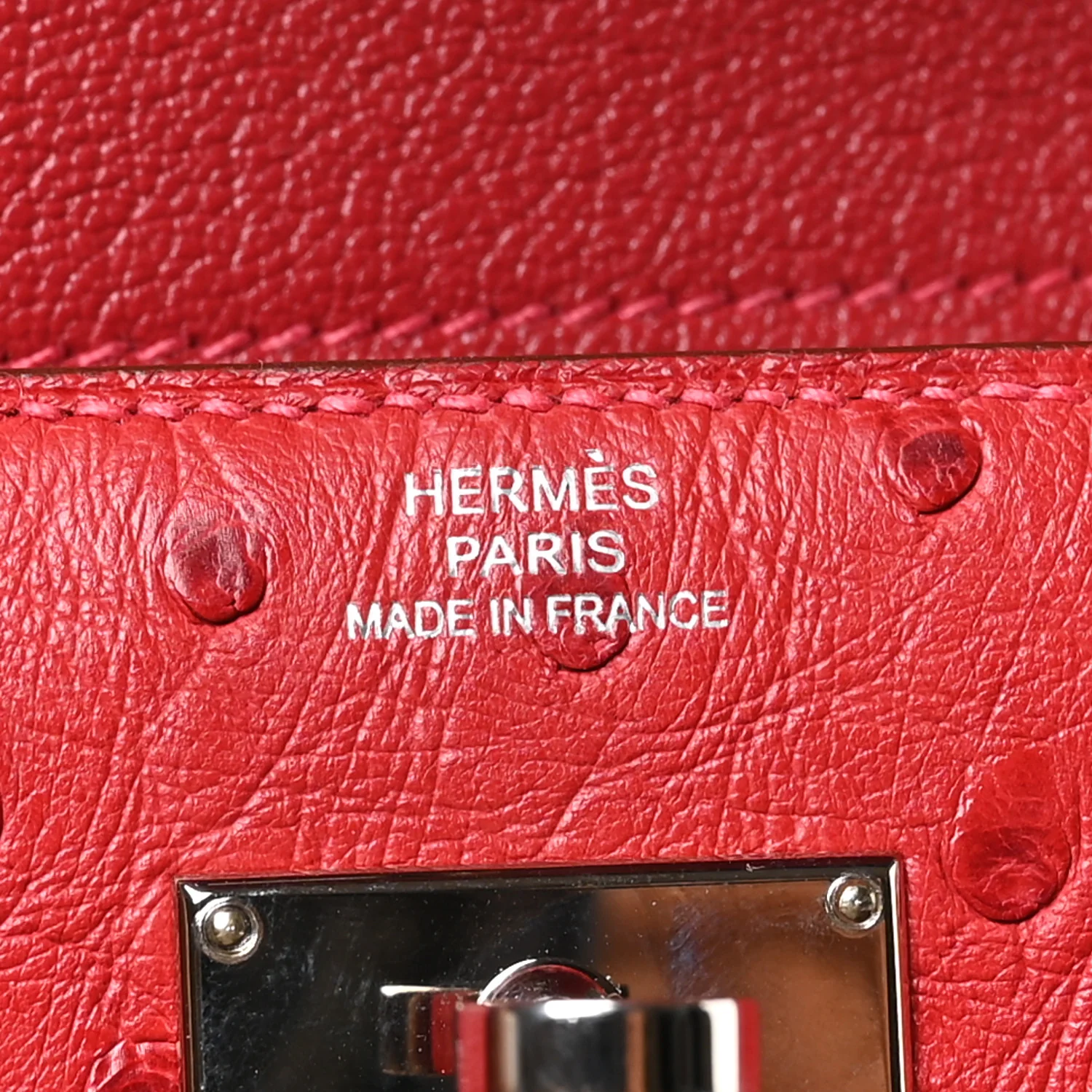 Ostrich Kelly Medium Wallet Rouge Vif - Image 6