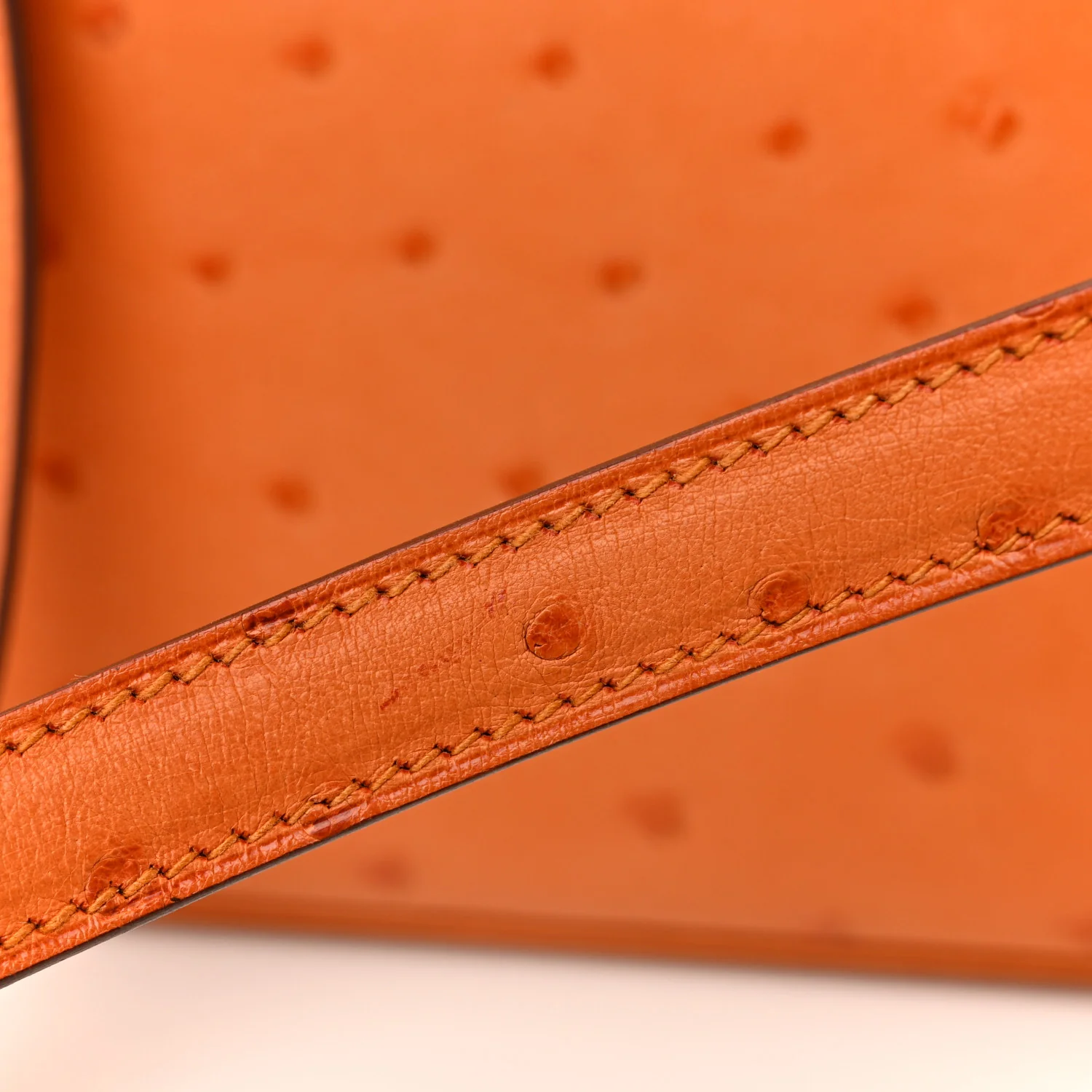 Ostrich Kelly Sellier 25 Abricot - Image 11
