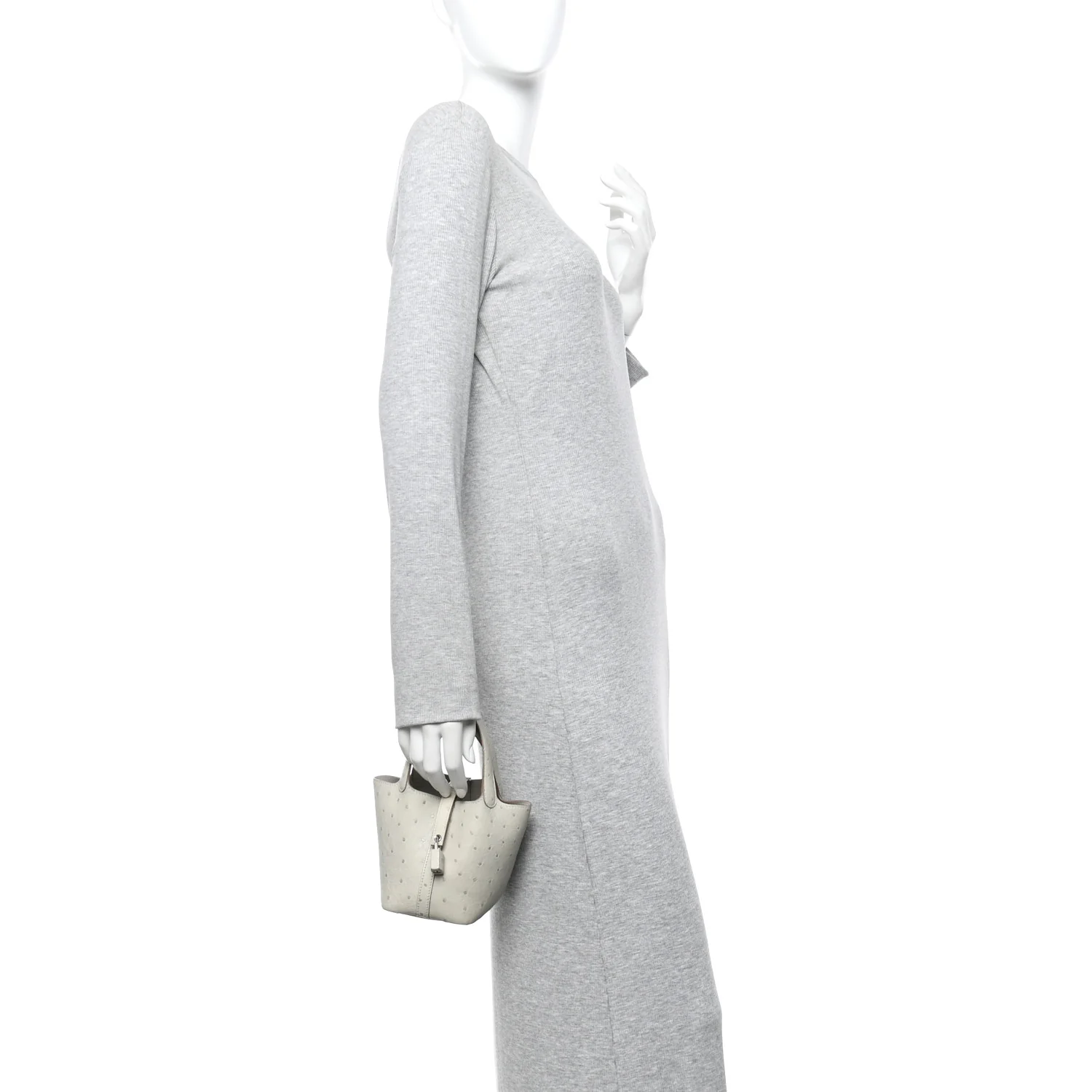 Ostrich Micro Picotin Lock Gris Perle - Image 2