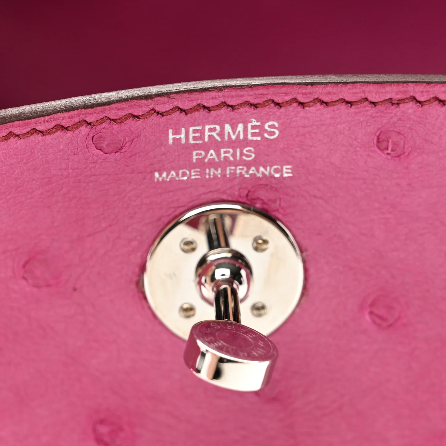 Ostrich Mini Lindy 20 Fuchsia - Image 6