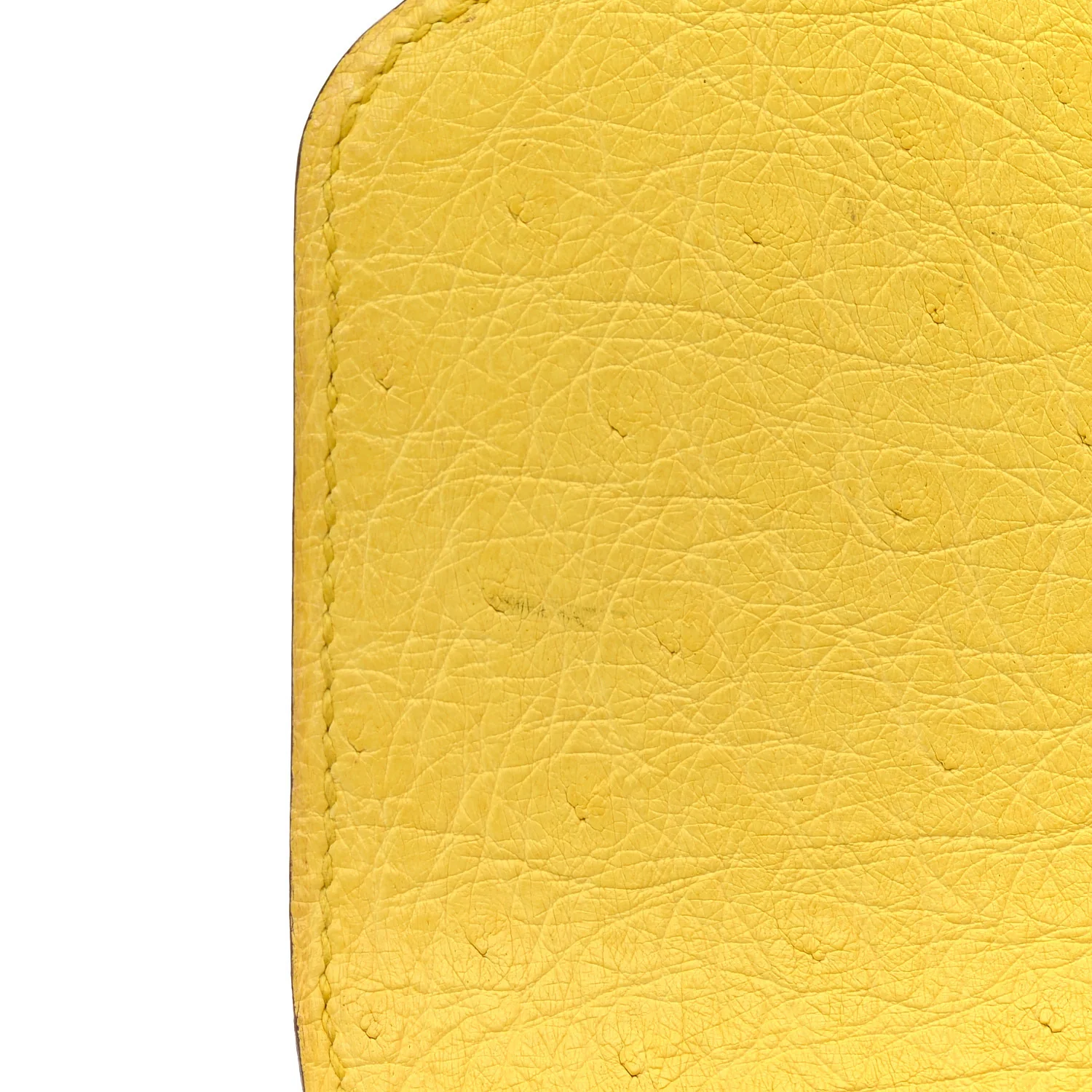 Ostrich Mini Sac Roulis Jaune Citron - Image 11