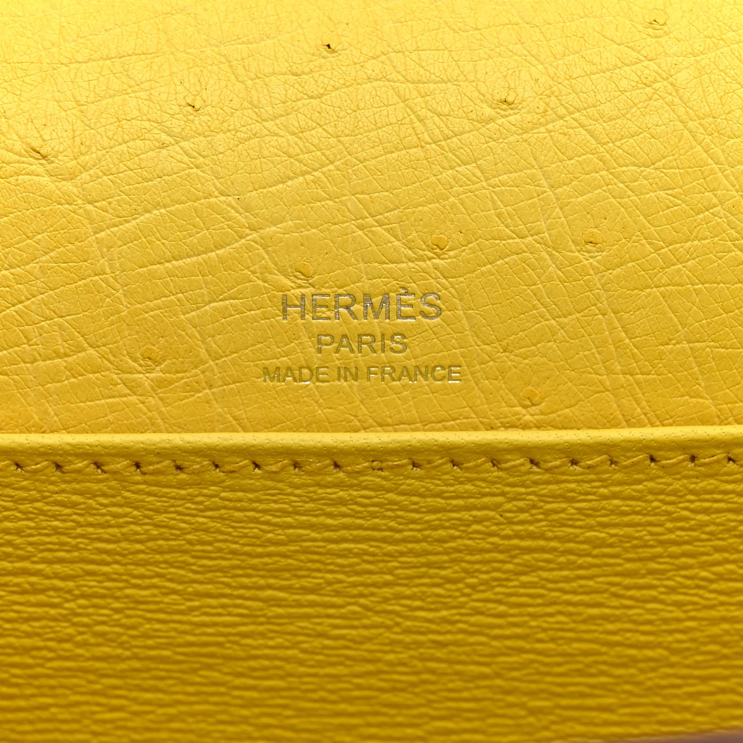 Ostrich Mini Sac Roulis Jaune Citron - Image 6